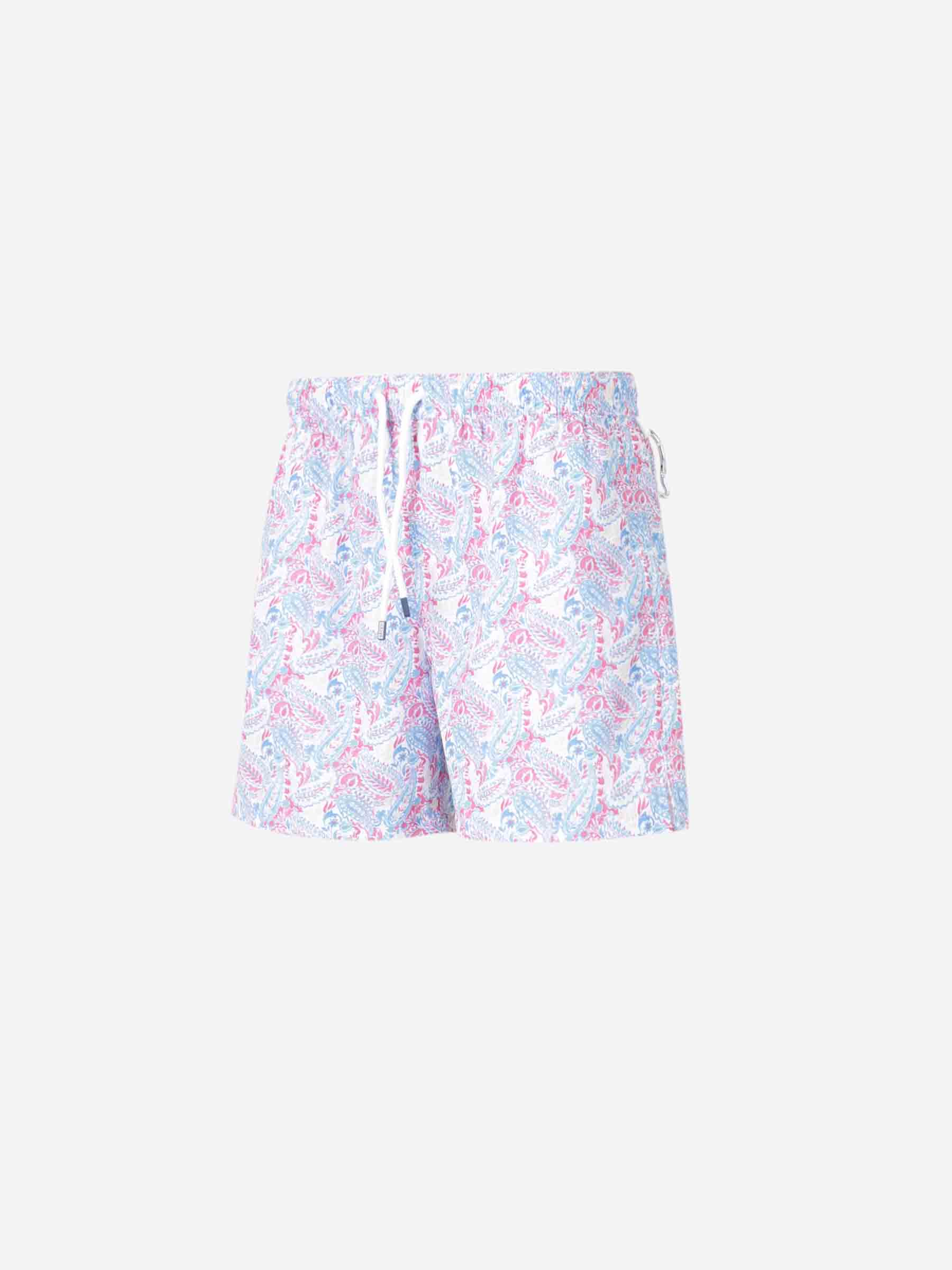 Fedeli Hombre Barcelona Bañador Estampado Floral color Rosa Envejecido sku 561-001357 02 - Foto 4