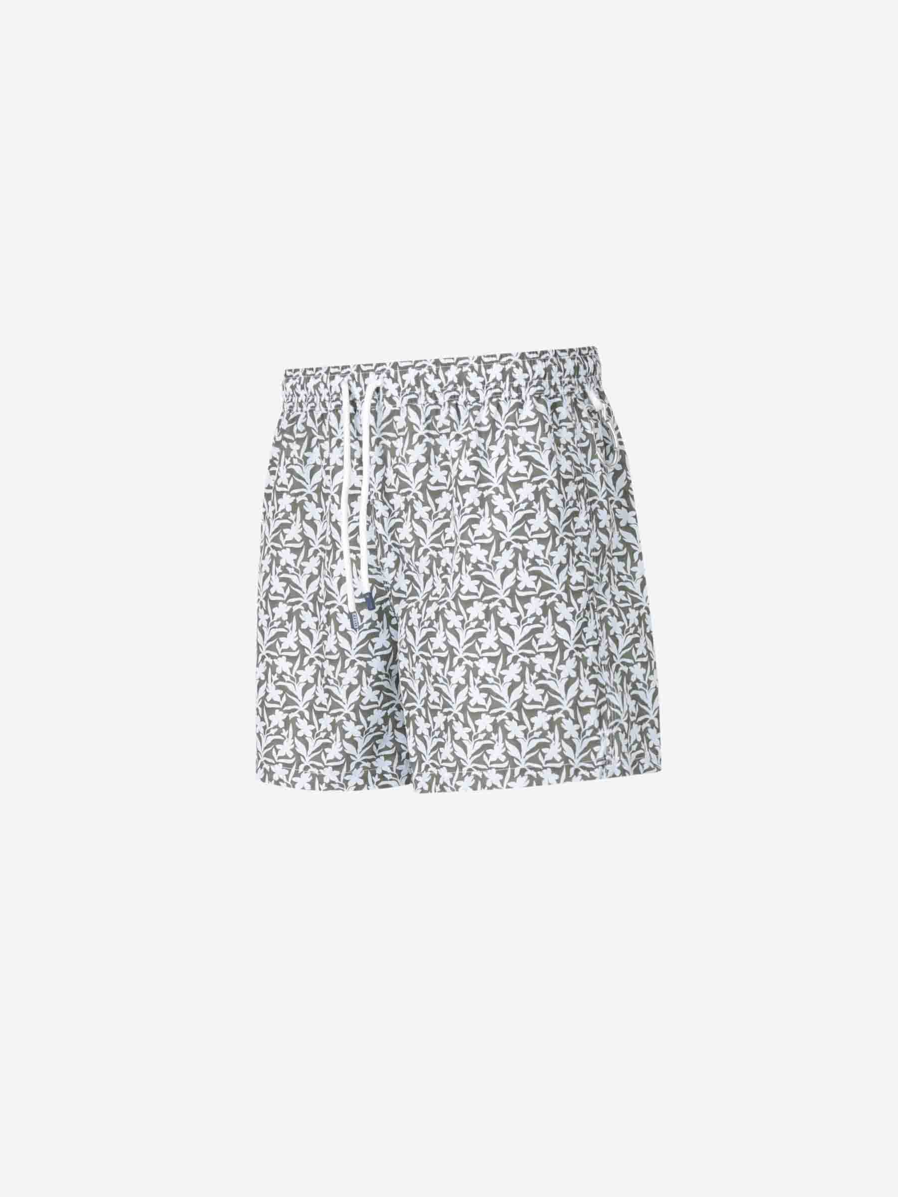 Fedeli Hombre Barcelona Bañador Estampado Floral color Verde Oscuro sku 561-001358 02 - Foto 4