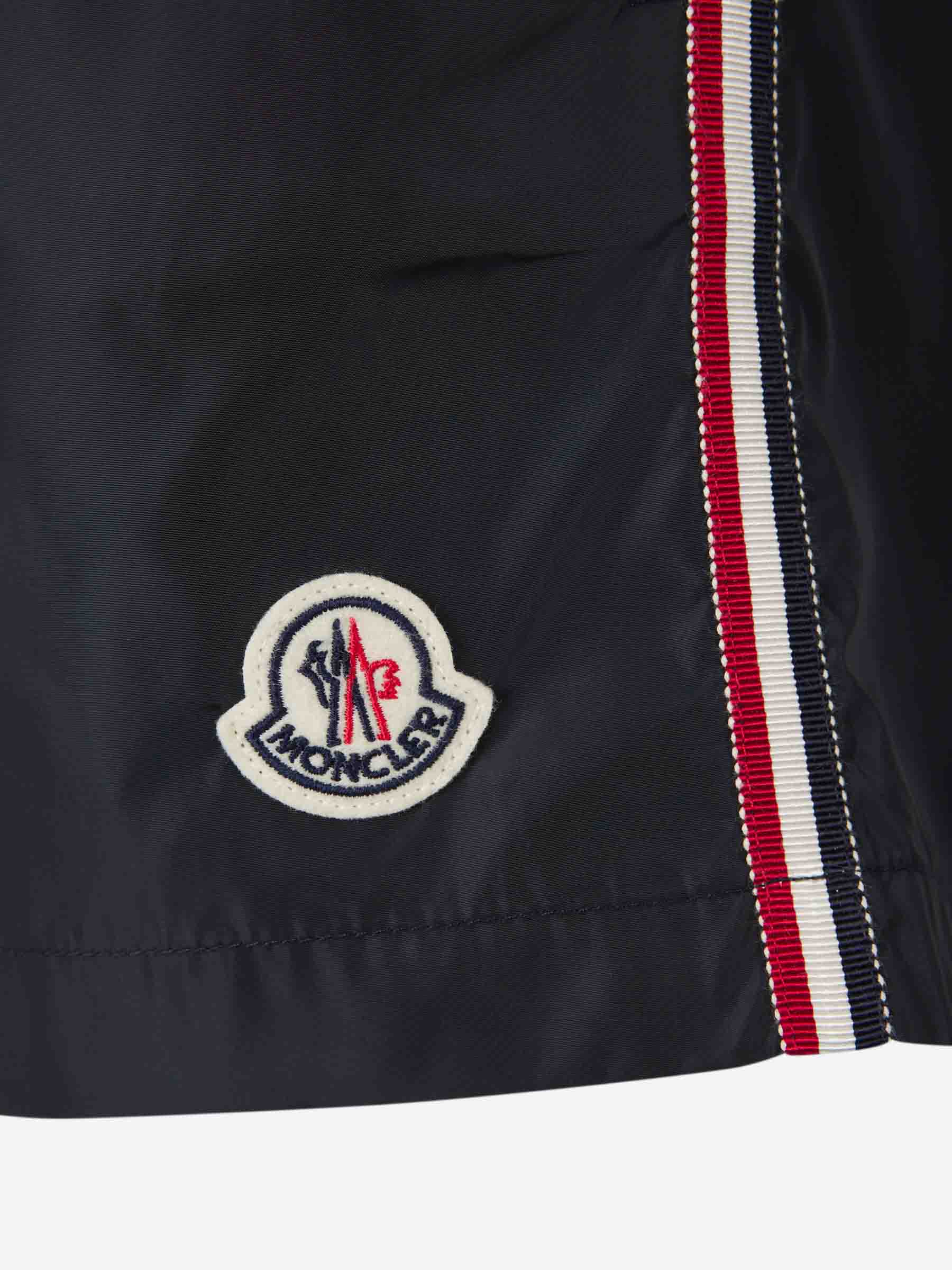 Moncler Hombre Barcelona Bañador Ribetes Tricolor color Azul Marino sku 561-001362 01 - Foto 5