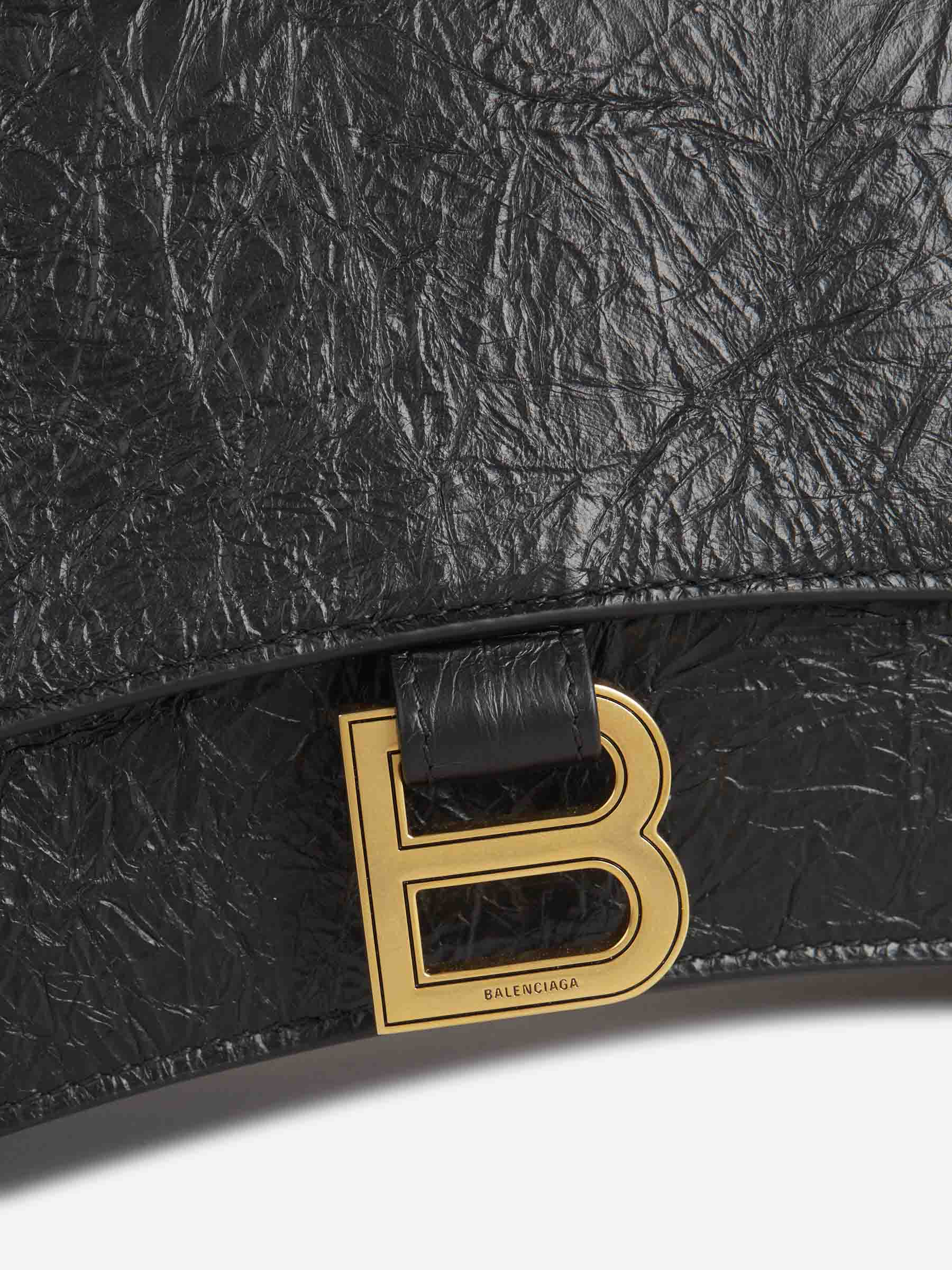 Balenciaga Mujer Barcelona Bolso Hombro Crush color Negro sku 810-007686 01 - Foto 4