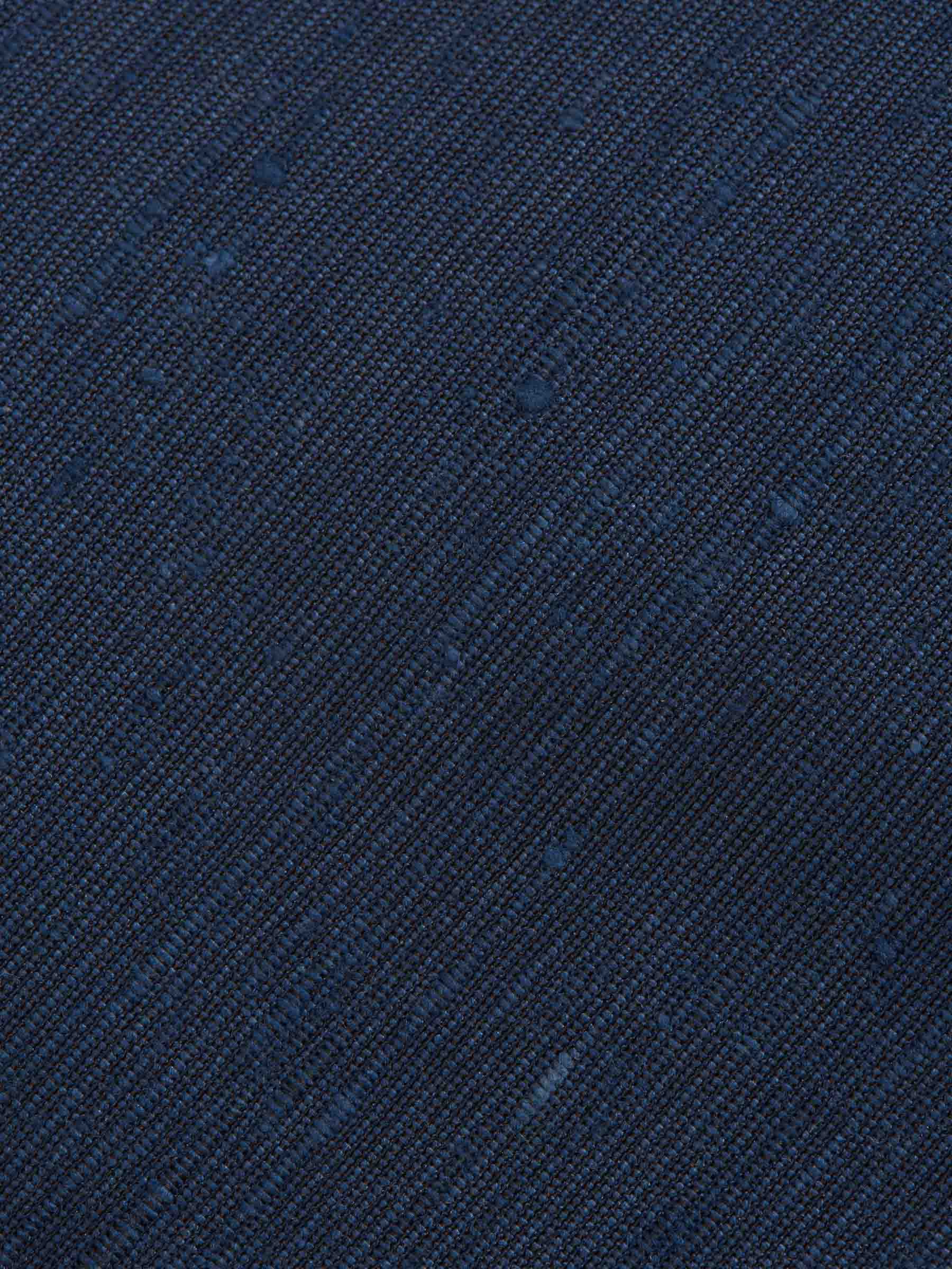 Santa Eulalia Hombre Barcelona Corbata Jaspeada Seda color Azul Marino sku 601-001646 04 - Foto 3
