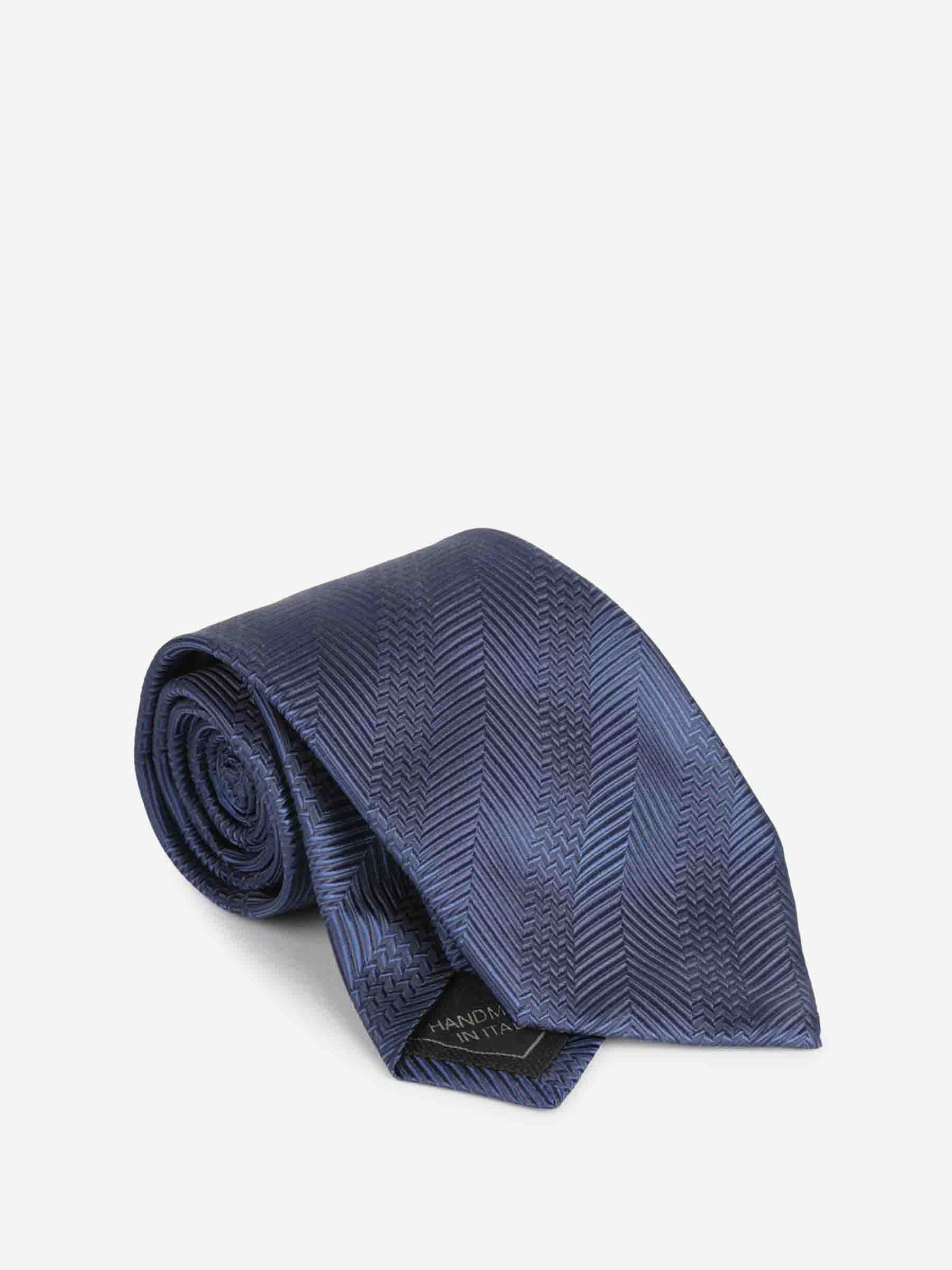 Brioni Hombre Barcelona Corbata Texturizada Seda color Azul Cobalto sku 601-001792 03 - Foto 3