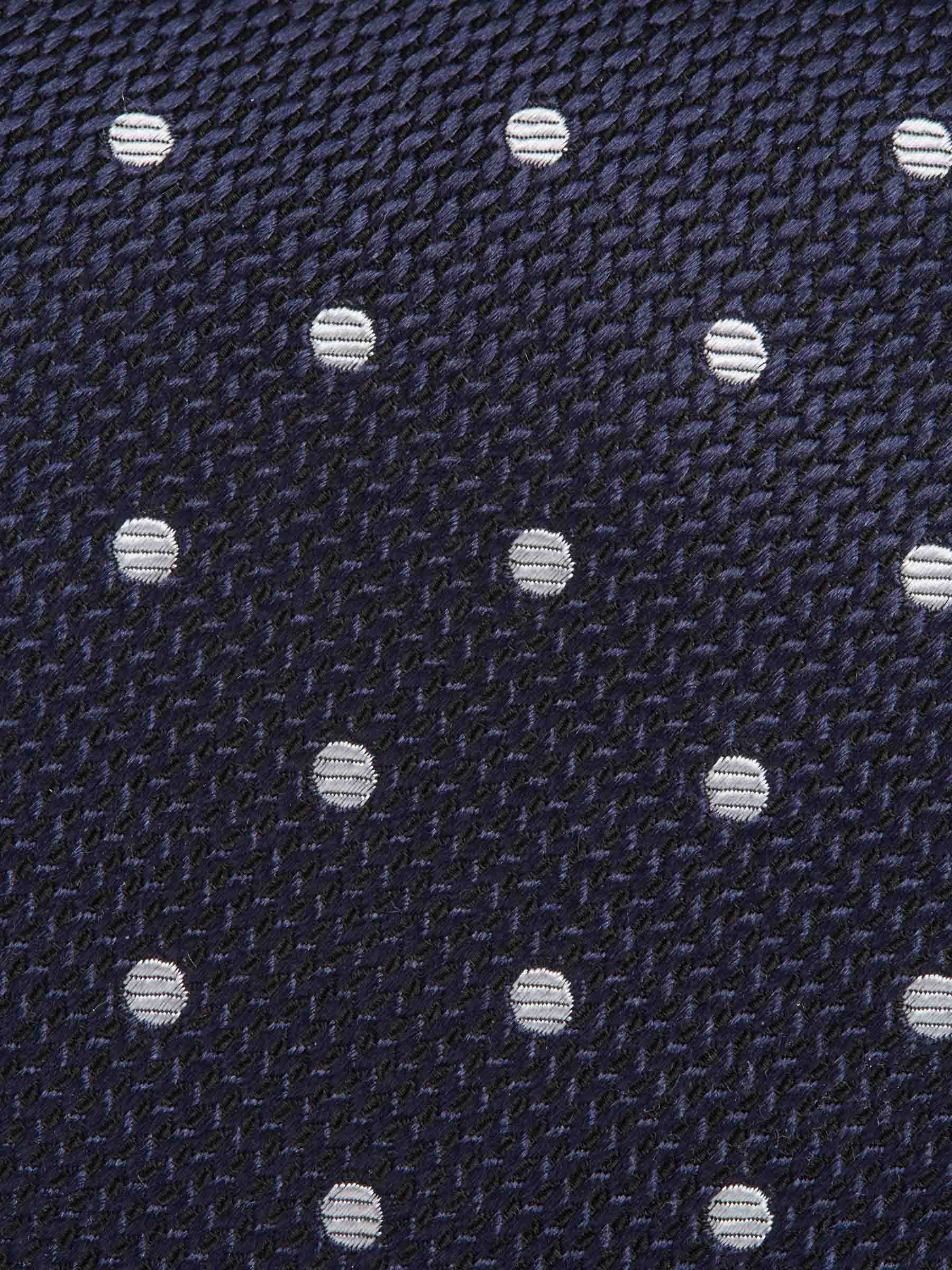 Santa Eulalia Hombre Barcelona Corbata Lunares Seda color Azul Marino sku 601-001816 01 - Foto 3