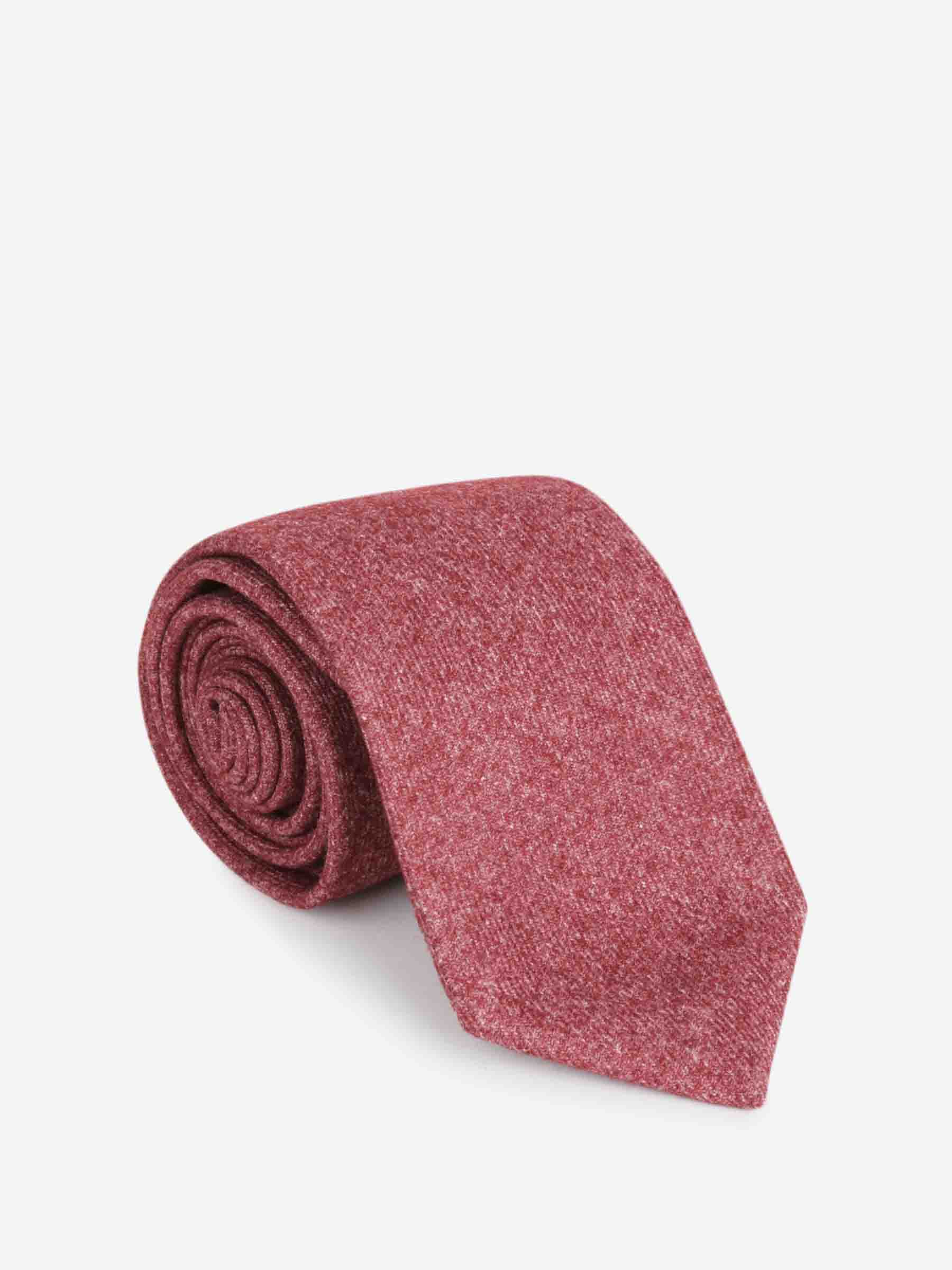 Santa Eulalia Hombre Barcelona Corbata Lana Cachemira color Burdeos sku 601-001822 01 - Foto 3