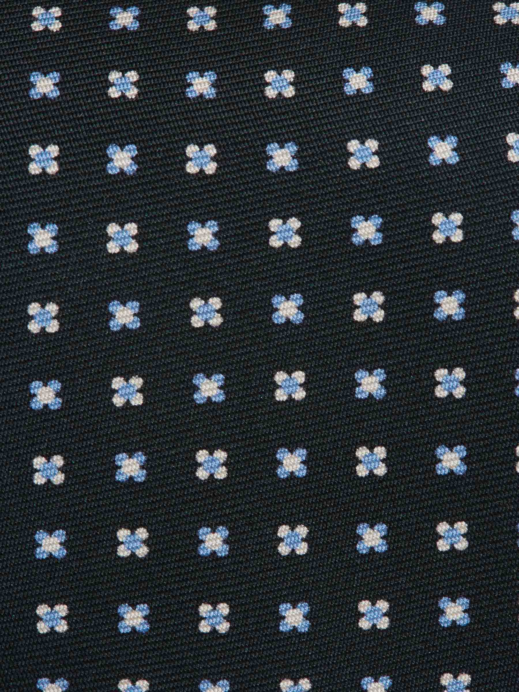 Santa Eulalia Hombre Barcelona Corbata Floral Seda color Azul Marino sku 601-001835 02 - Foto 3