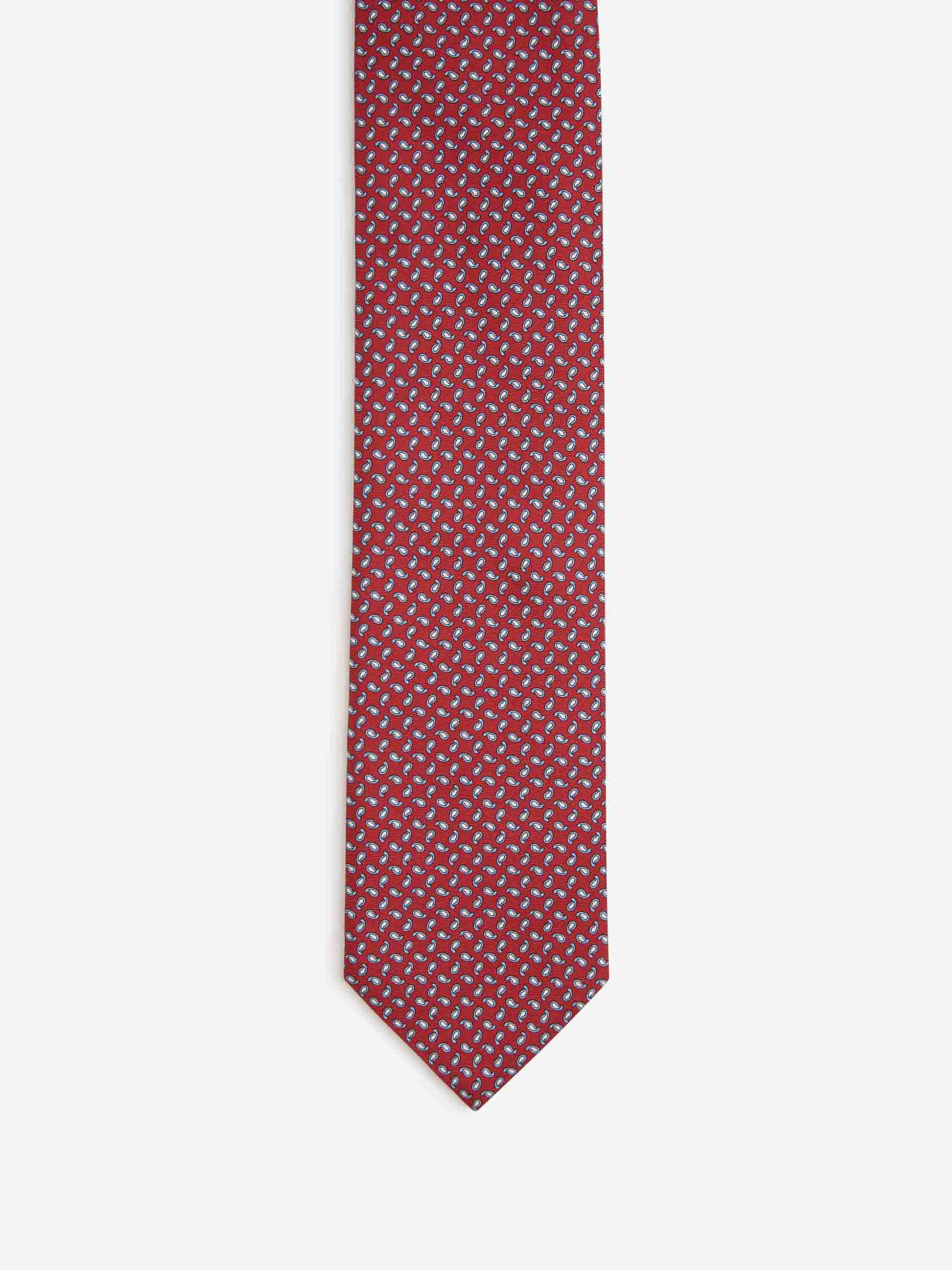 Santa Eulalia Hombre Barcelona Corbata Floral Seda color Rojo sku 601-001839 02 - Foto 2