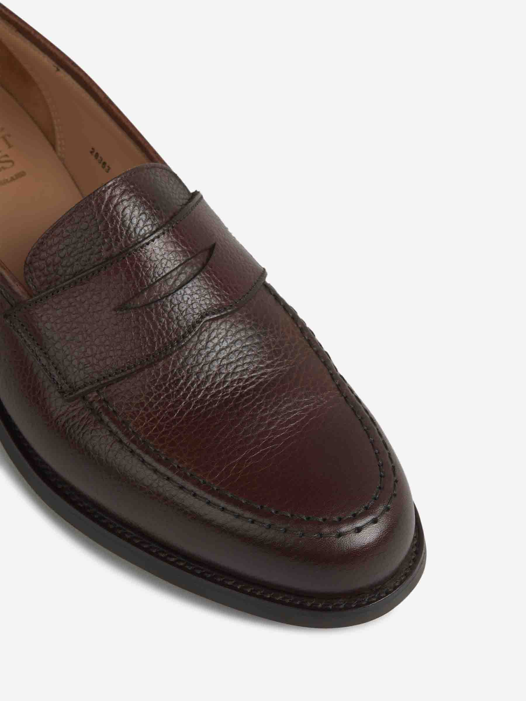 Crockett & Jones Hombre Barcelona Mocasines Piel Granulada color Marrón Oscuro sku 611-003983 01 - Foto 5