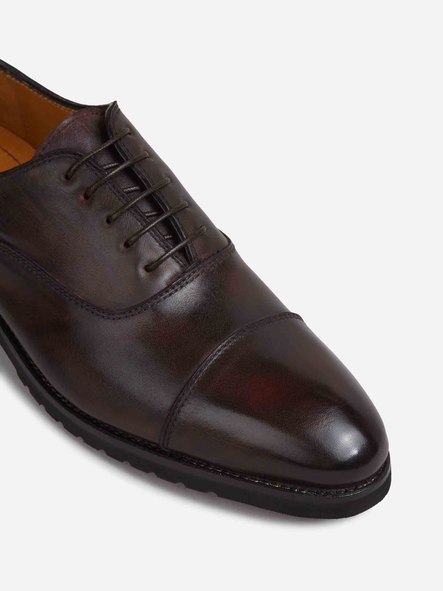 Bontoni Hombre Barcelona Zapatos Oxford Savoia color Marrón Oscuro sku 611-004644 01 - Foto 5