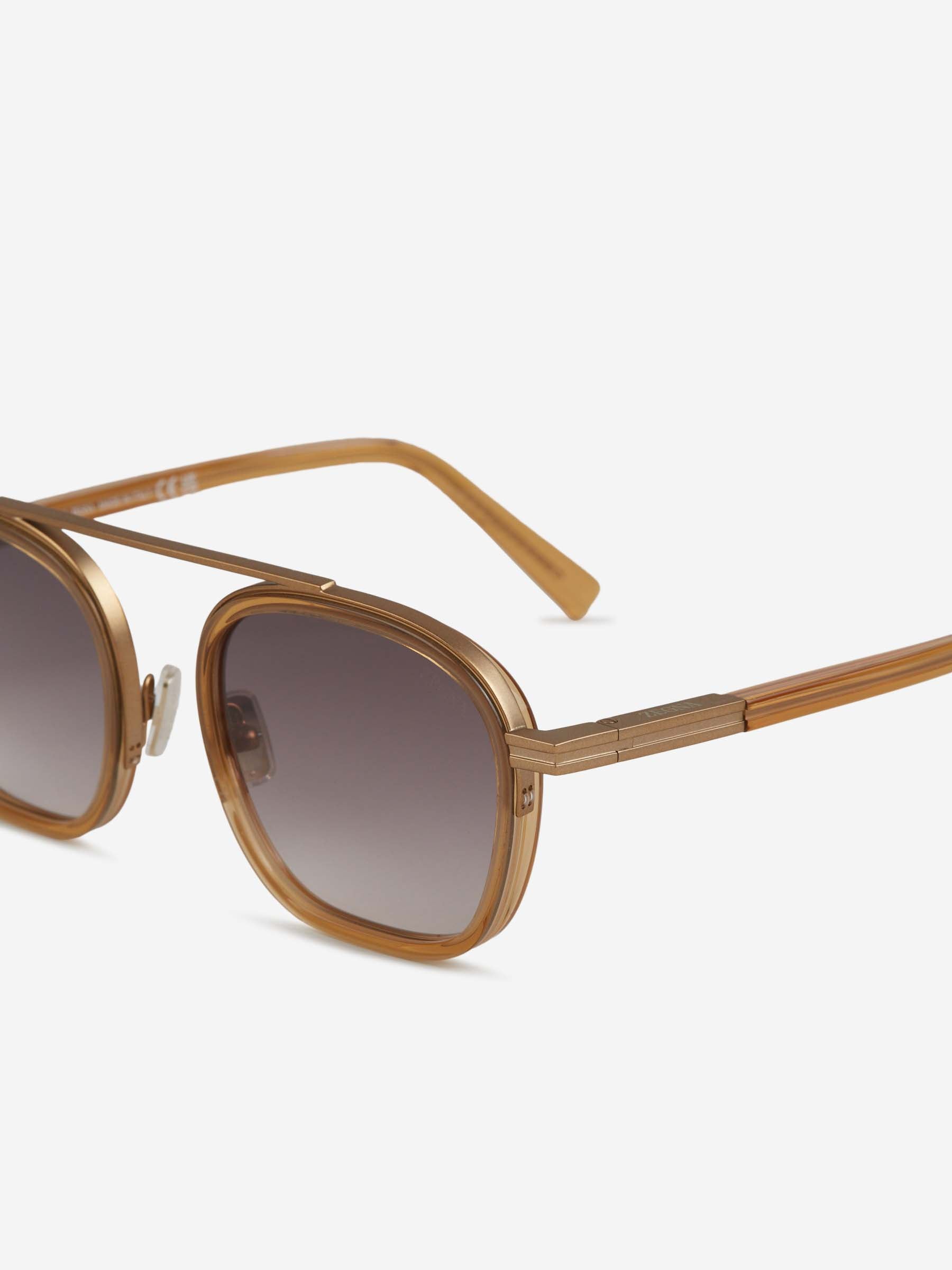 Zegna Hombre Barcelona Gafas de Sol Aviador Orizzonte color Amarillo sku 614-002966 03 - Foto 3