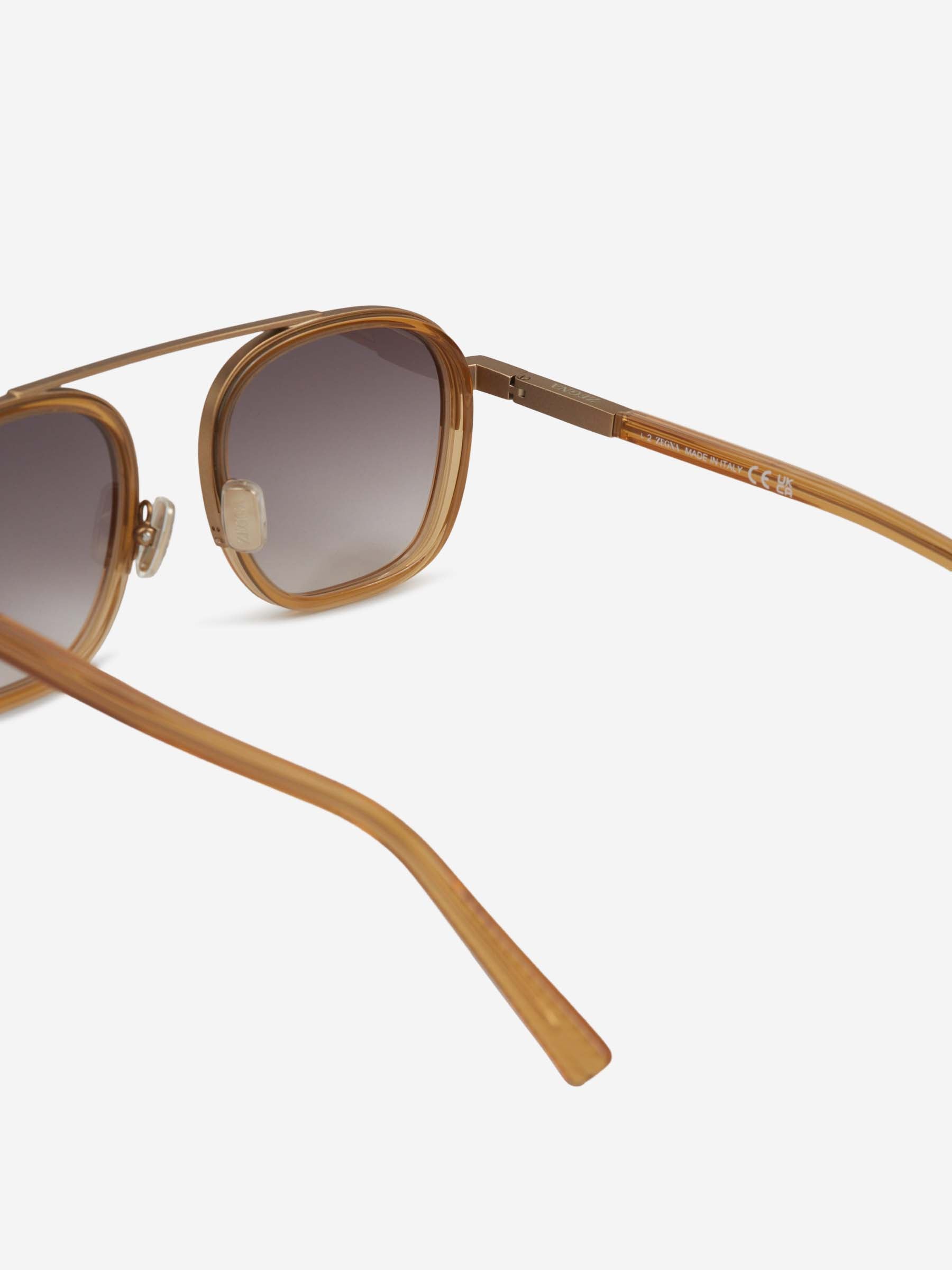 Zegna Hombre Barcelona Gafas de Sol Aviador Orizzonte color Amarillo sku 614-002966 03 - Foto 4