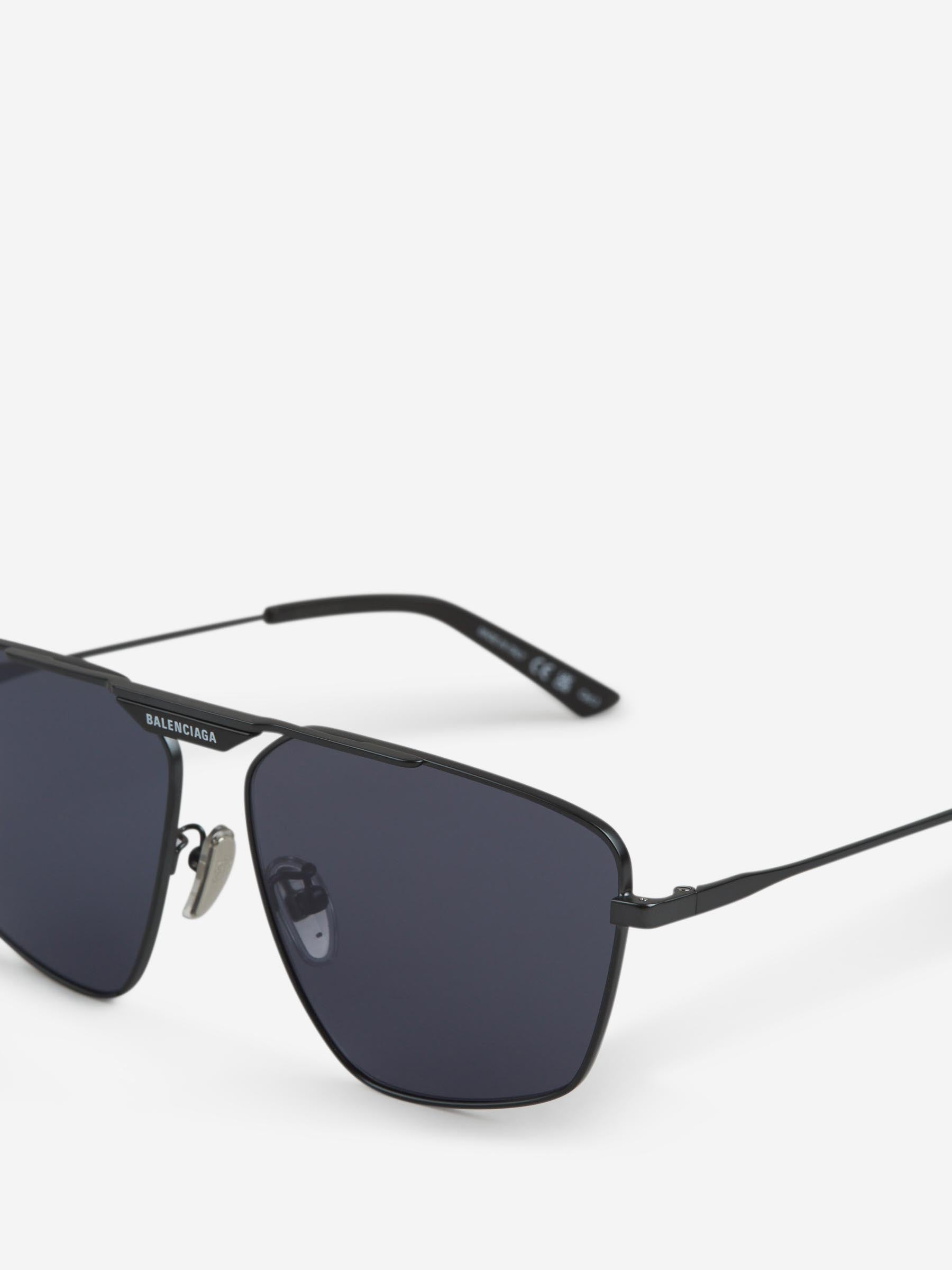 Balenciaga Hombre Barcelona Gafas de Sol Aviador color Azul sku 614-003193 03 - Foto 3