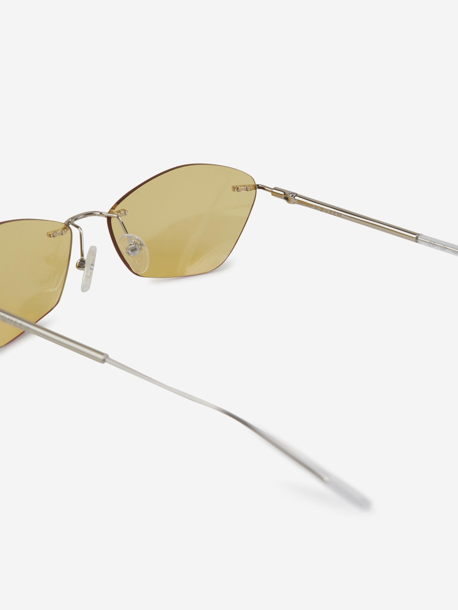 Alexander McQueen Hombre Barcelona Gafas de Sol T-Bar color Amarillo sku 614-003317 02 - Foto 4