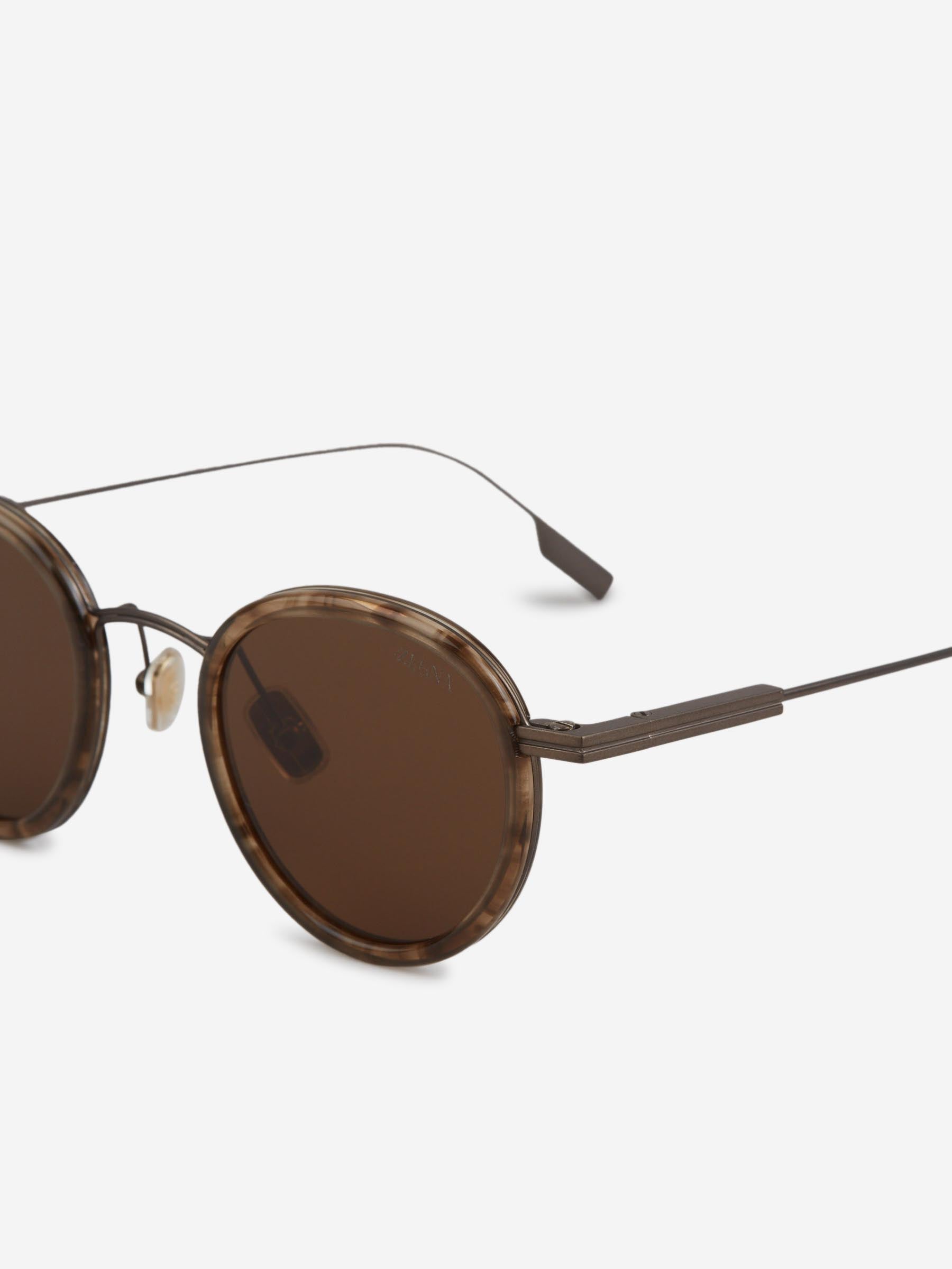 Zegna Hombre Barcelona Gafas de Sol Redondas color Marrón sku 614-003329 02 - Foto 3