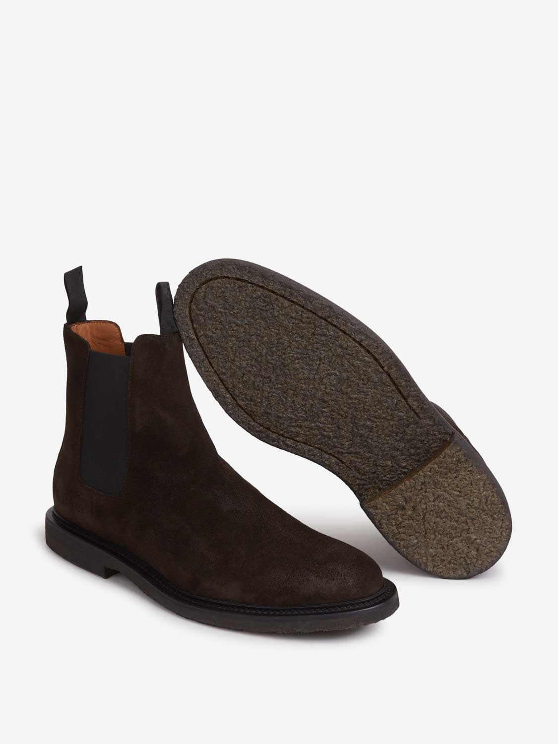 Common Projects Hombre Barcelona Botines Chelsea Ante color Marrón Oscuro sku 615-000004 01 - Foto 4