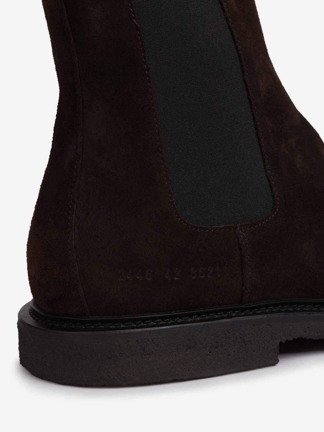 Common Projects Hombre Barcelona Botines Chelsea Ante color Marrón Oscuro sku 615-000004 01 - Foto 6