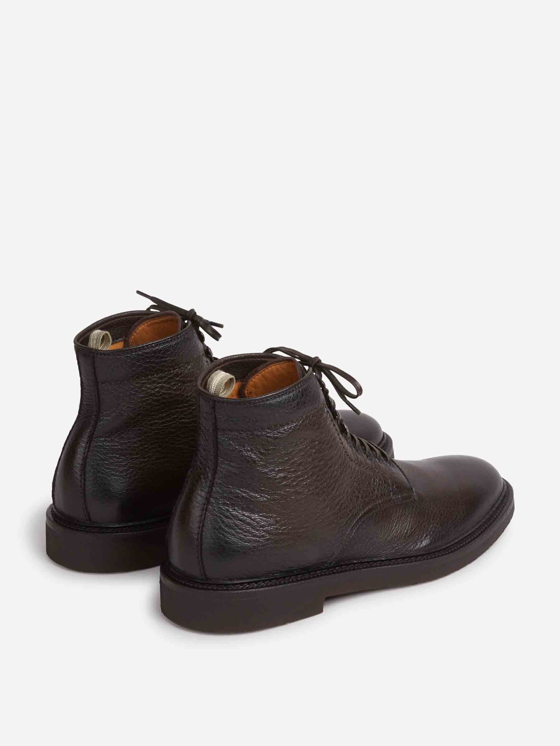 Officine Creative Hombre Barcelona Botines Piel Hopkins color Marrón Oscuro sku 615-000015 01 - Foto 3