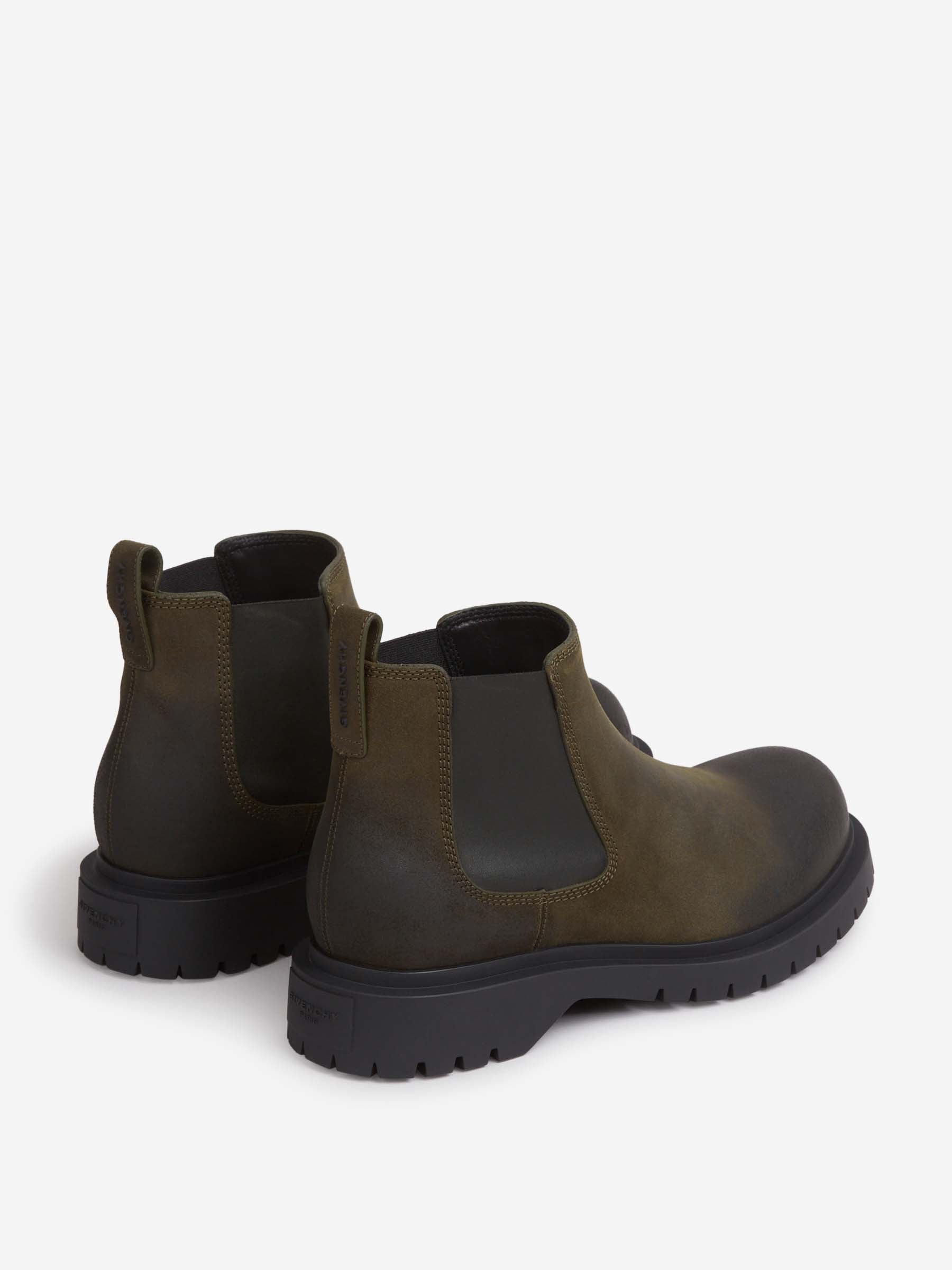 Givenchy Hombre Barcelona Botas Chelsea color Verde Militar sku 615-000017 01 - Foto 3