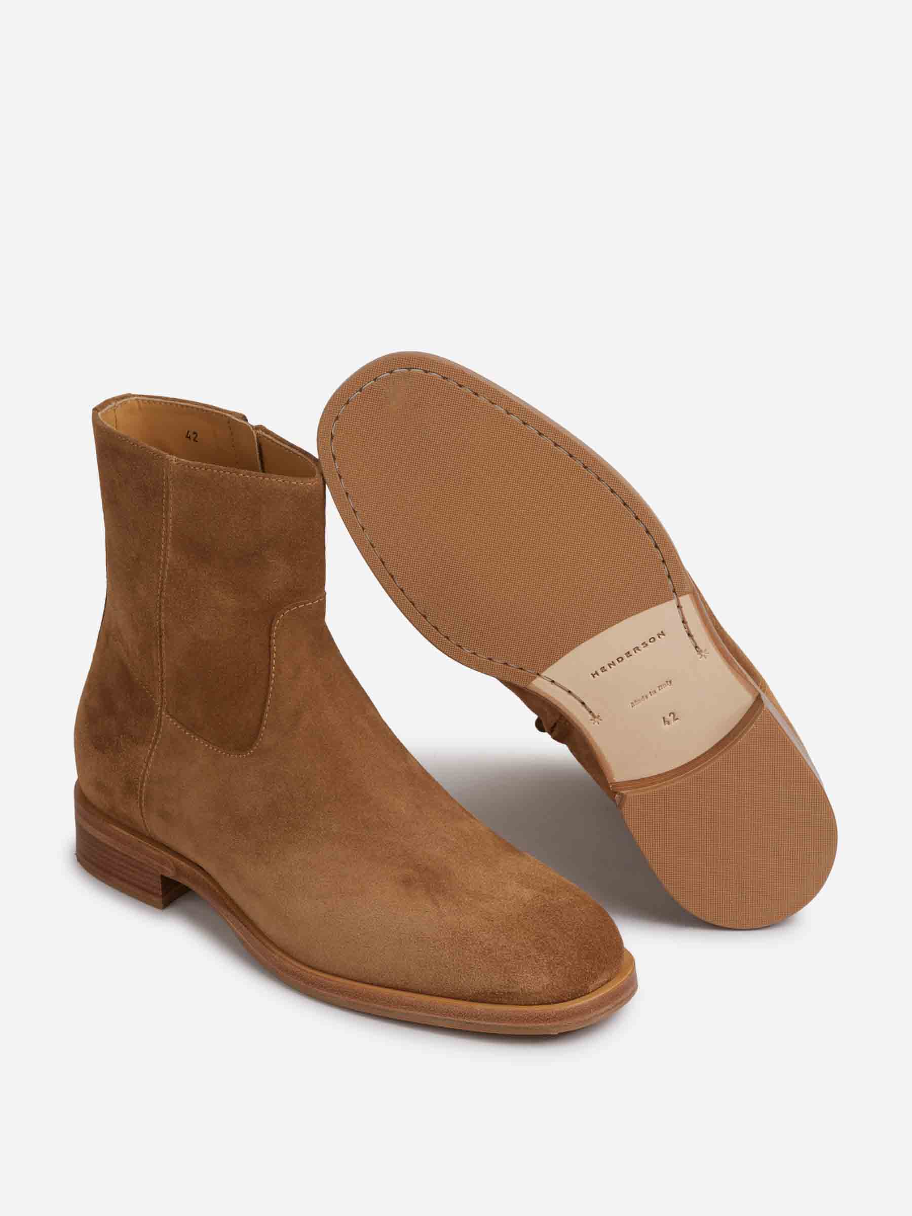 Henderson Baracco Hombre Barcelona Botas Piel Ante color Camel sku 615-000019 01 - Foto 4