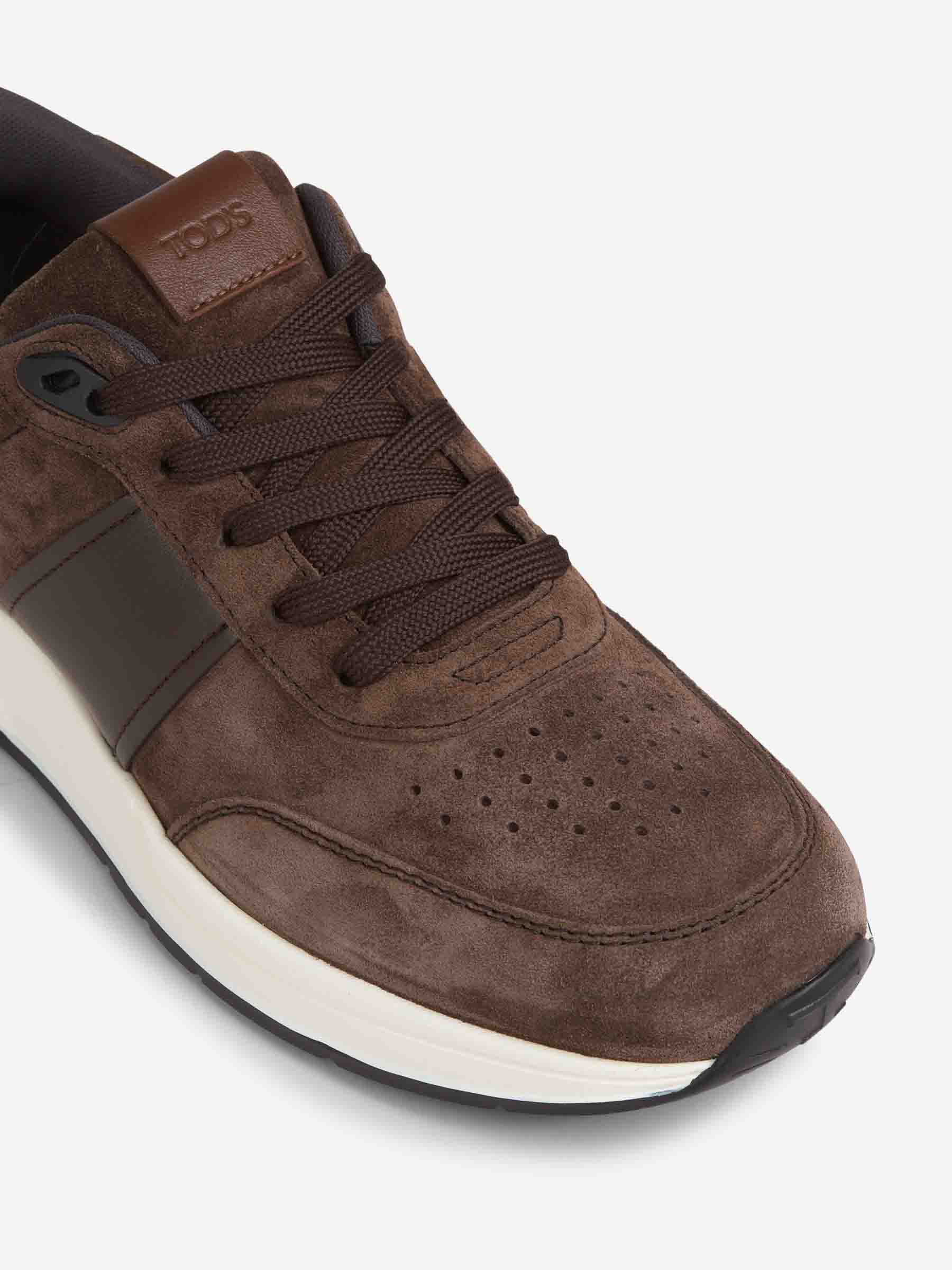 Tod's Hombre Barcelona Sneakers Ante color Marrón Oscuro sku 616-003231 01 - Foto 5