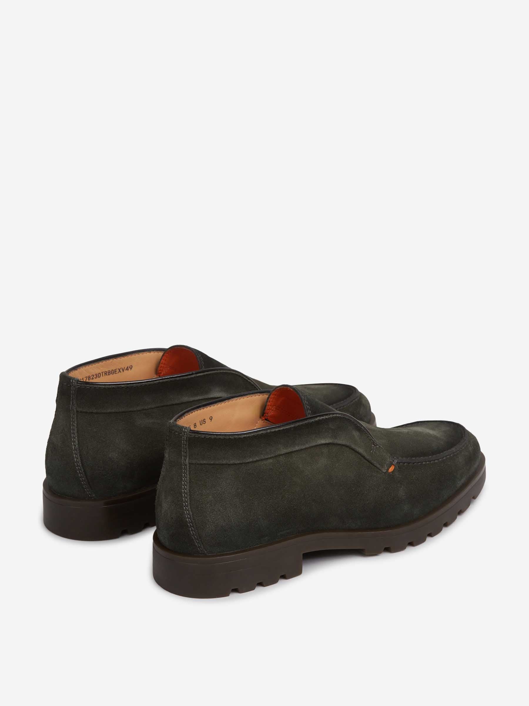 Santoni Hombre Barcelona Botines Mocasines Ante color Verde Jungla sku 618-000008 01 - Foto 3