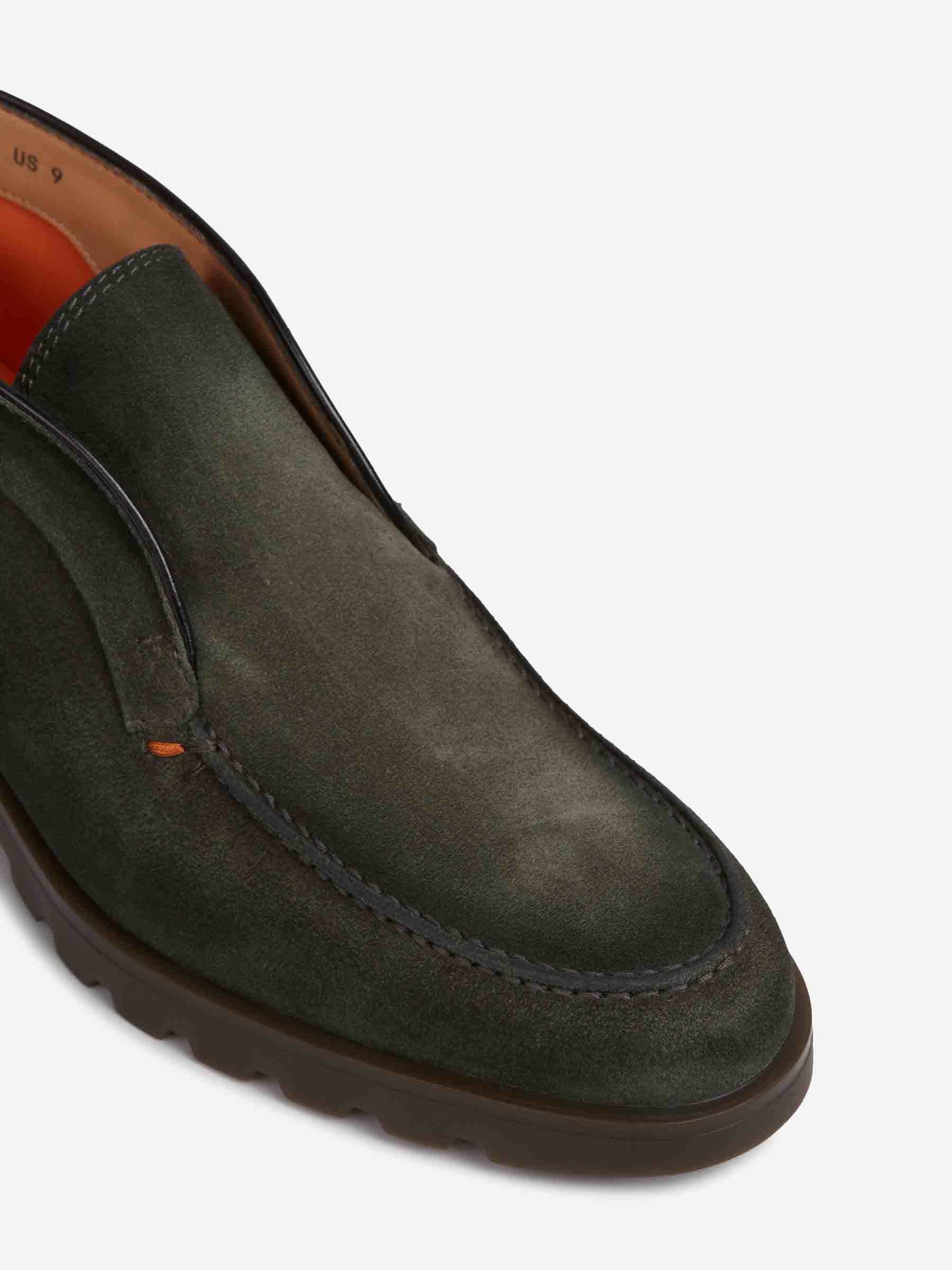 Santoni Hombre Barcelona Botines Mocasines Ante color Verde Jungla sku 618-000008 01 - Foto 5