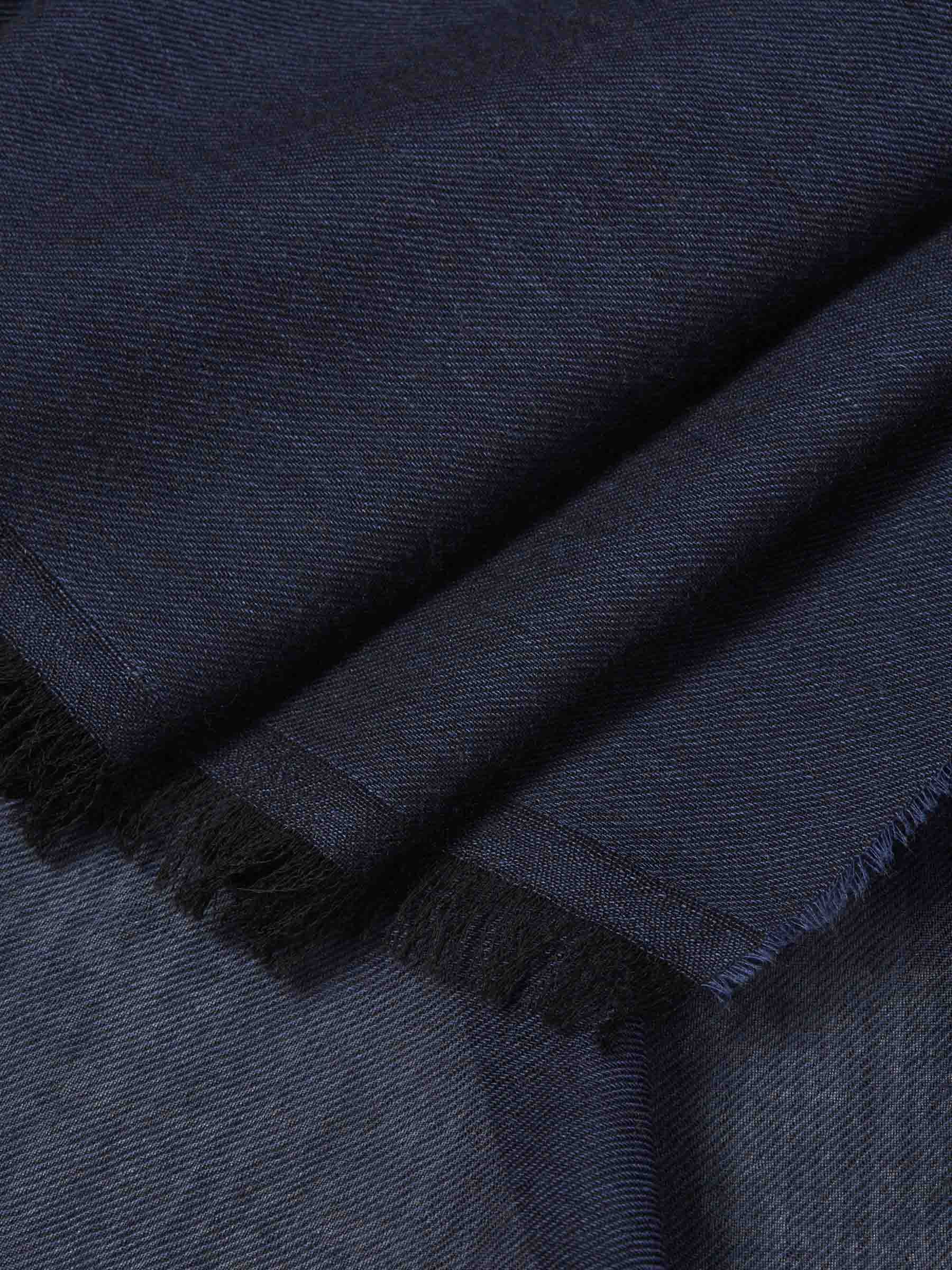 Santa Eulalia Hombre Barcelona Bufanda Lisa Cachemira color Azul Noche sku 630-001443 02 - Foto 3