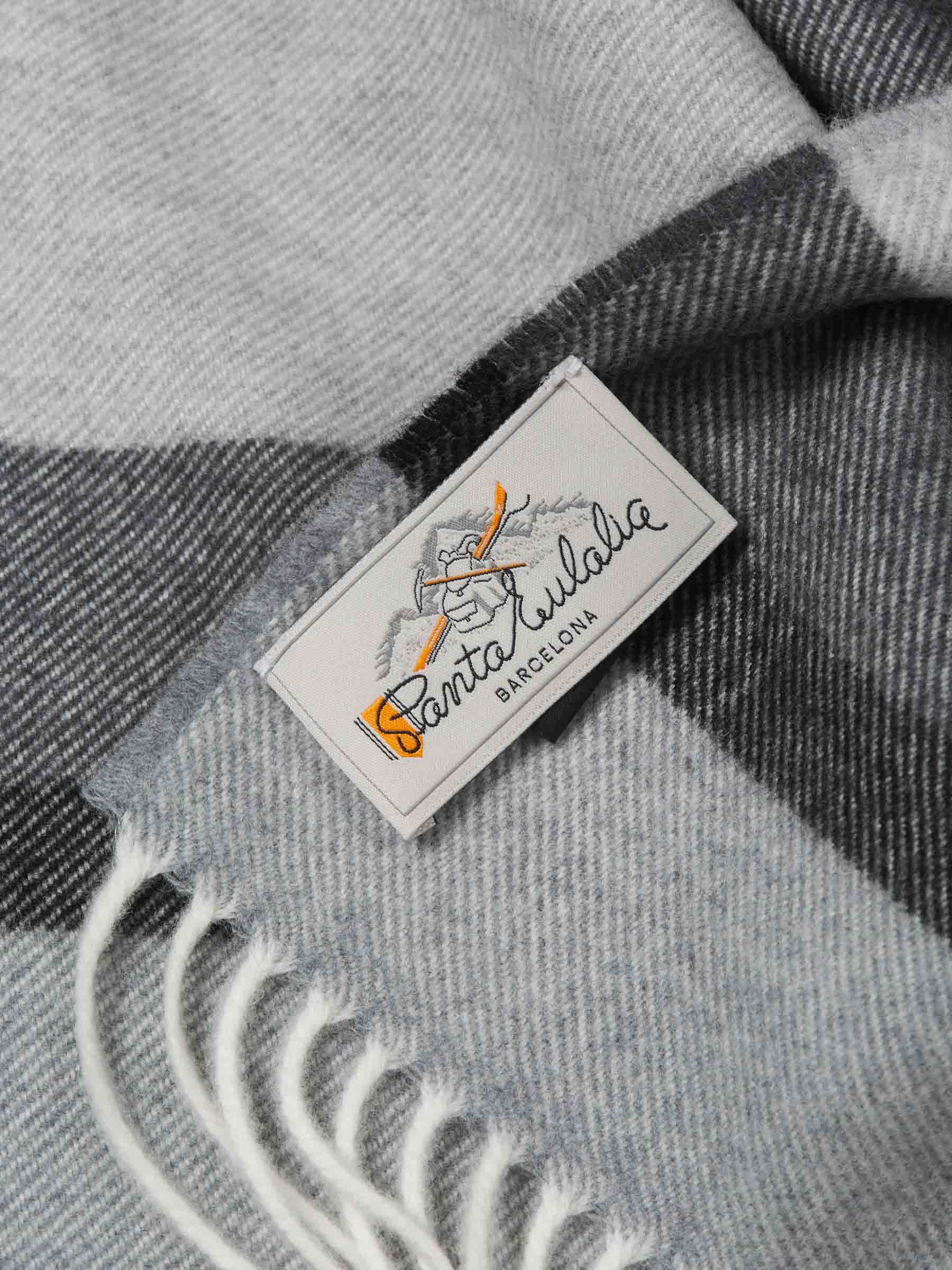 Santa Eulalia Hombre Barcelona Bufanda Tricolor Lana color Gris Piedra sku 630-001451 03 - Foto 4