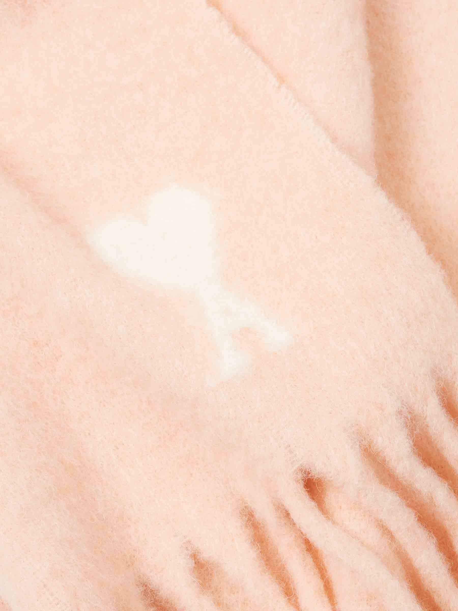 Ami Paris Hombre Barcelona Bufanda Logo Lana color Melocotón sku 630-001478 02 - Foto 3