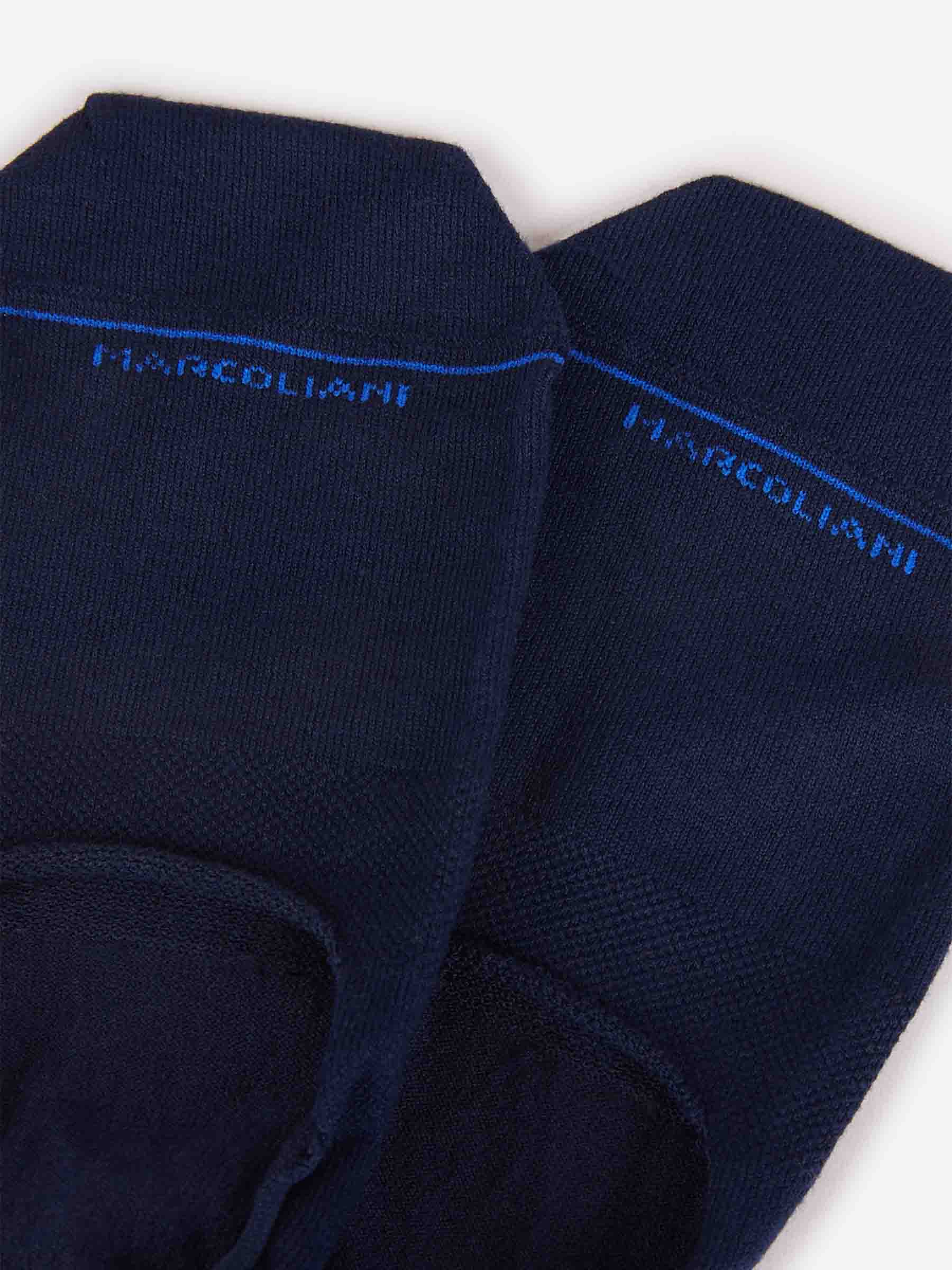 Marcoliani Milano Hombre Barcelona Calcetines Invisibles Algodón color Azul Noche sku 642-000271 04 - Foto 2