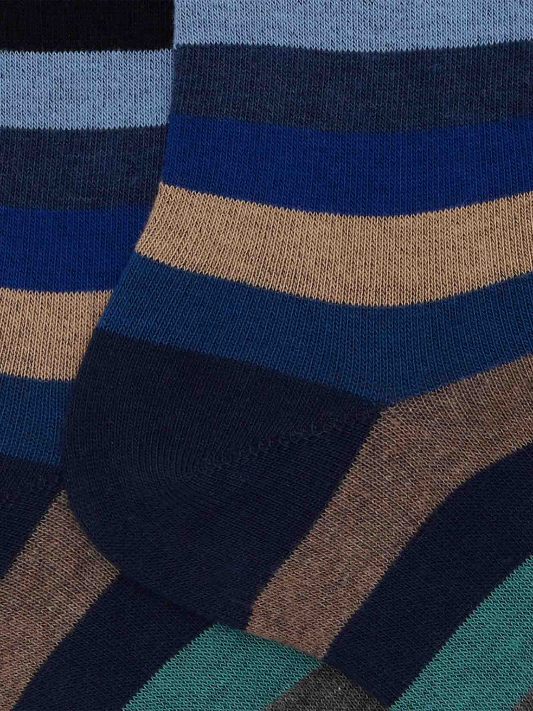 Gallo Hombre Barcelona Calcetines Tricolor Canalé color Azul Noche sku 642-000516 01 - Foto 2