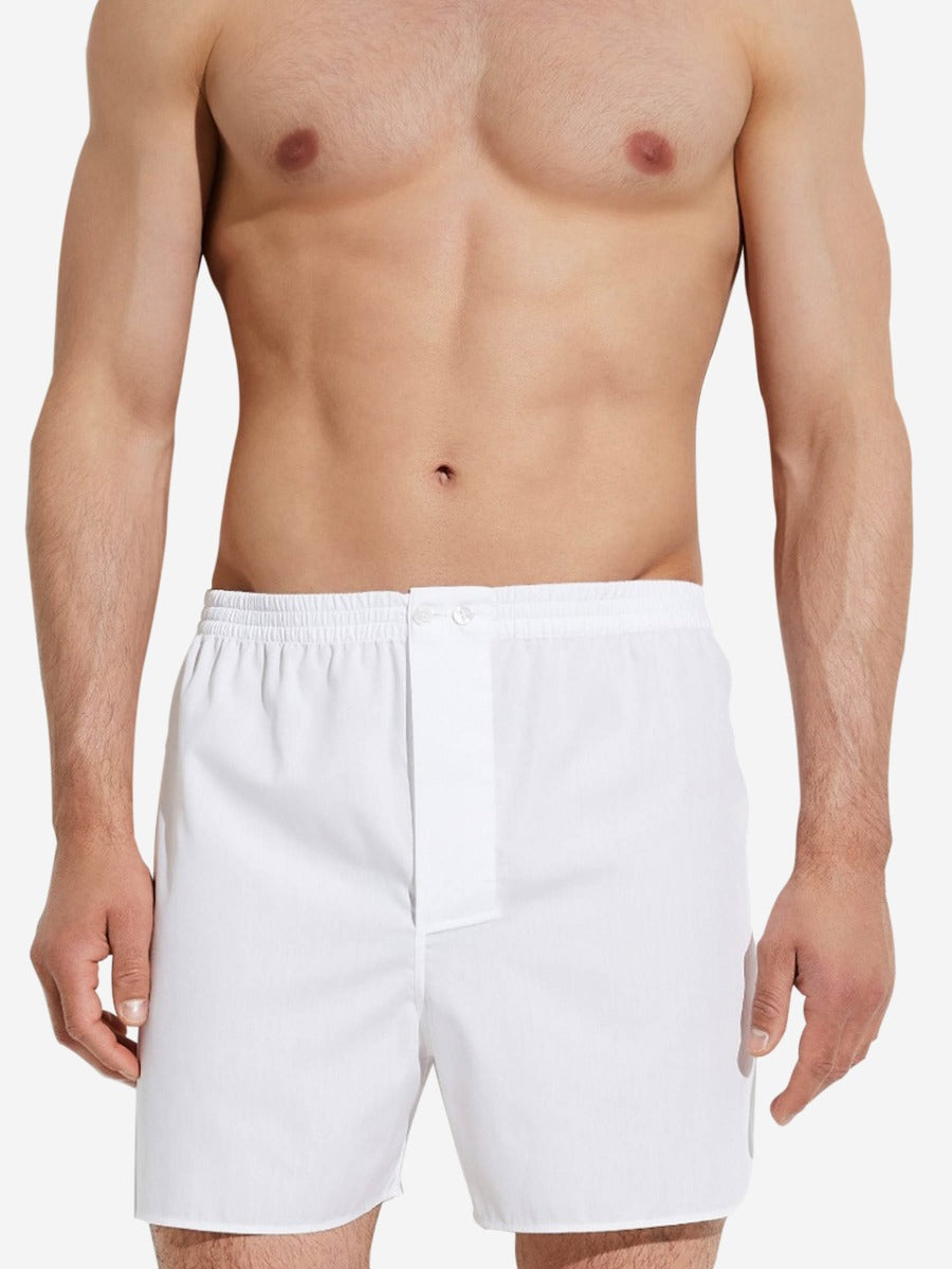 Zimmerli Hombre Barcelona Boxer Nightwear Algodón color Blanco sku 652-000034 02 - Foto 4