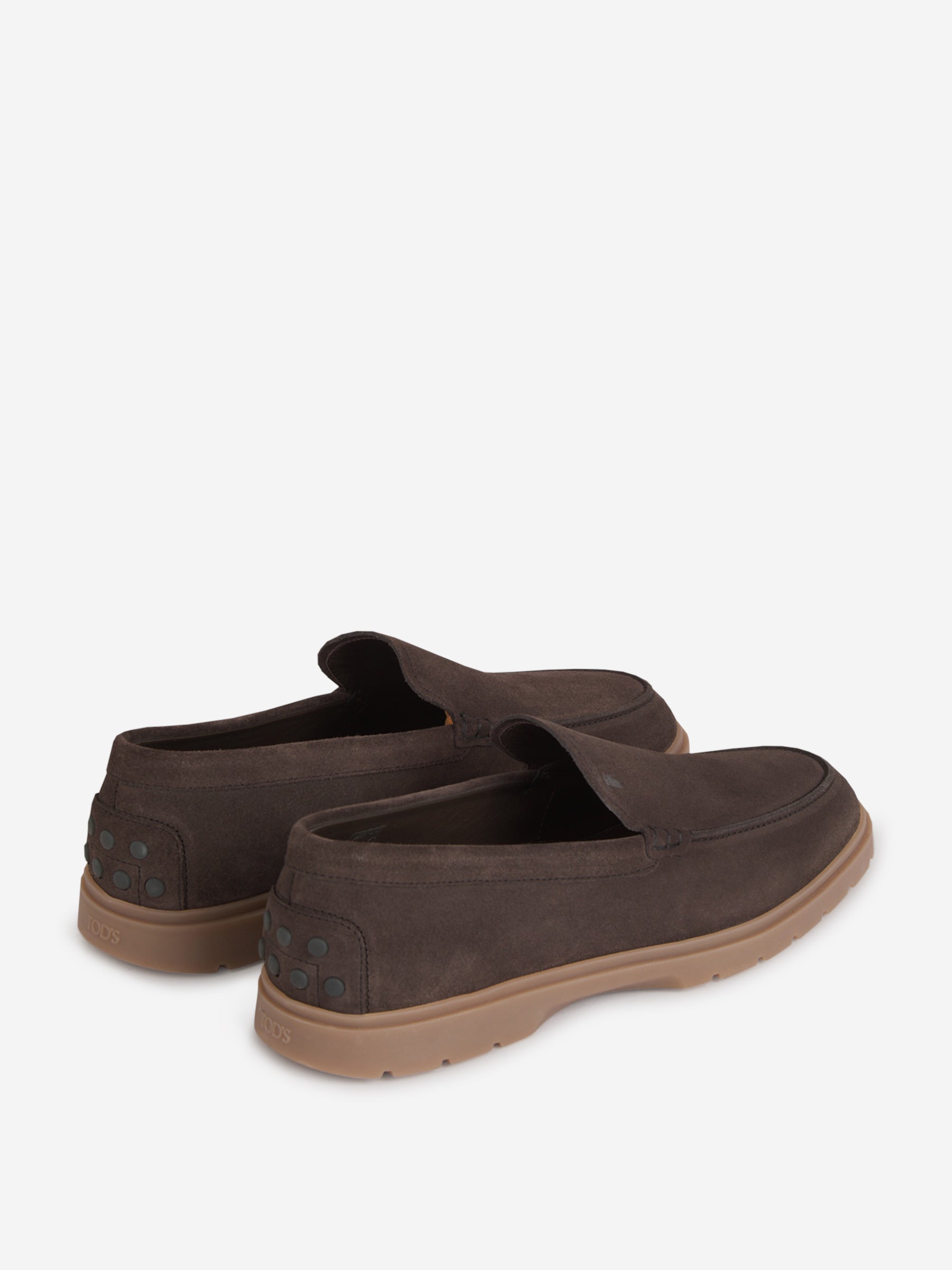 Tod's Hombre Barcelona Mocasines Piel Ante color Marrón Oscuro sku 611-004454 01 - Foto 3