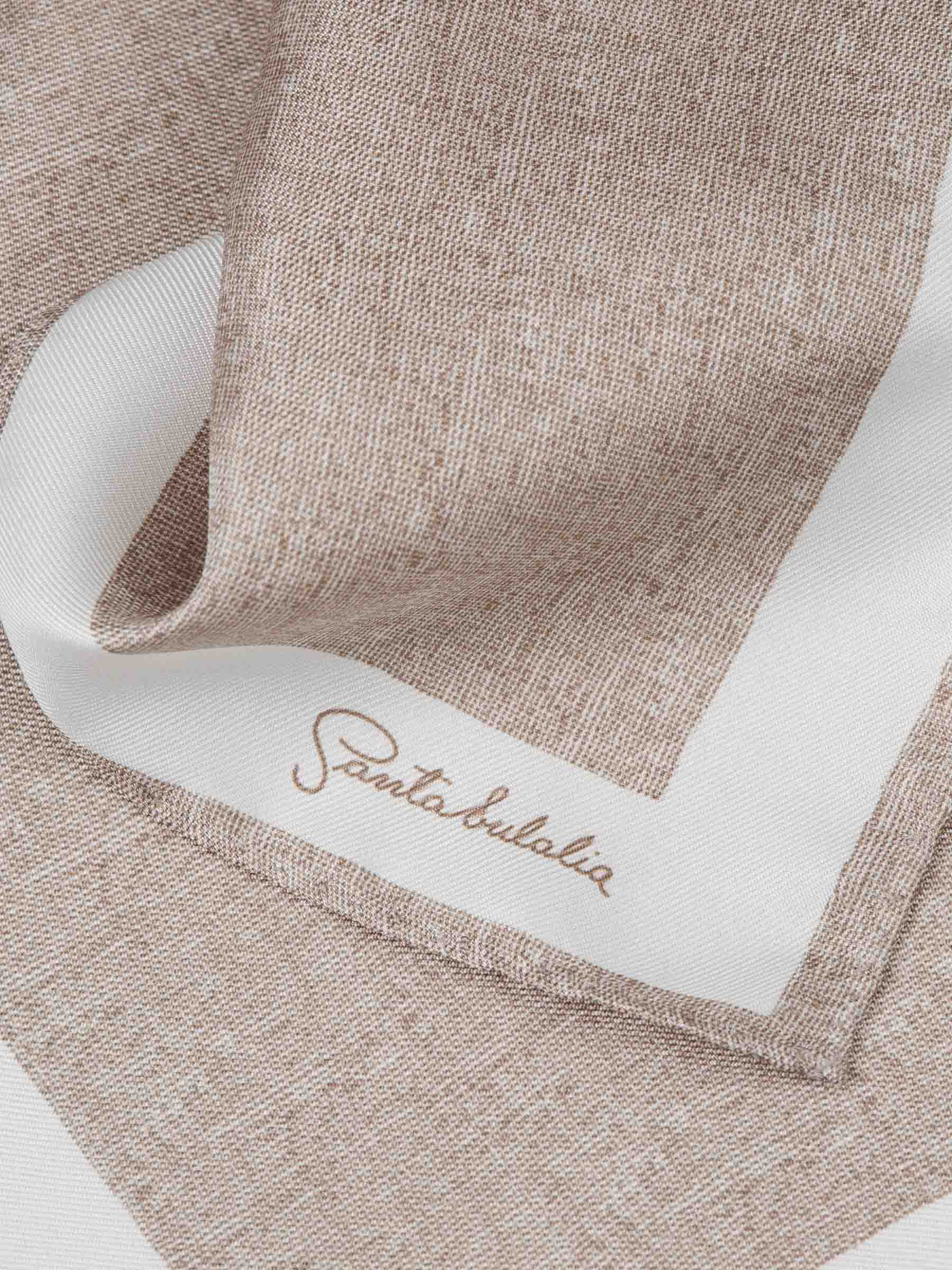Santa Eulalia Hombre Barcelona Pañuelo Japeado Seda color Camel sku 654-000320 01 - Foto 3