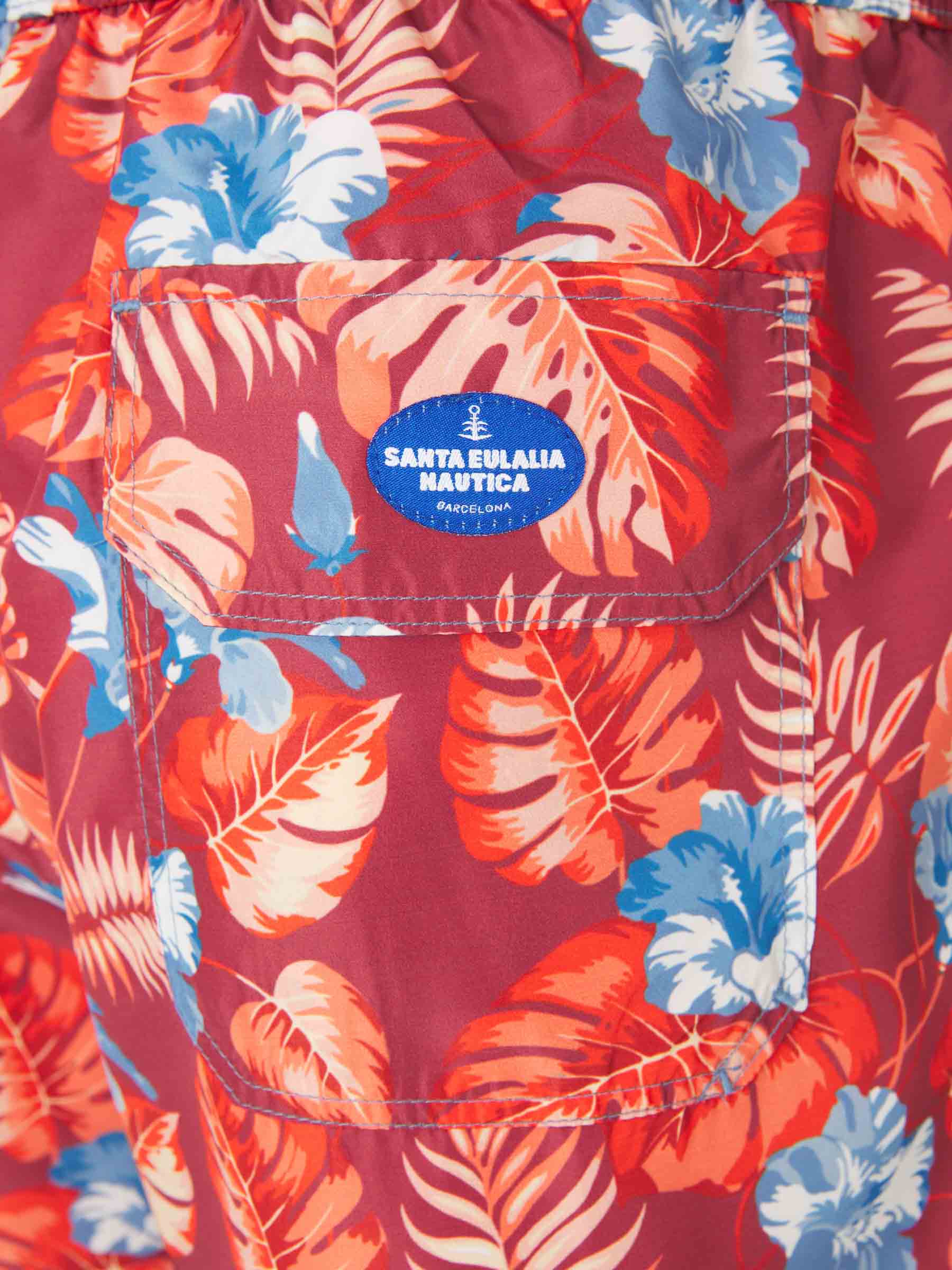 Santa Eulalia Hombre Barcelona Bañador Motivo Floral color Rojo sku 561-001341 03 - Foto 5