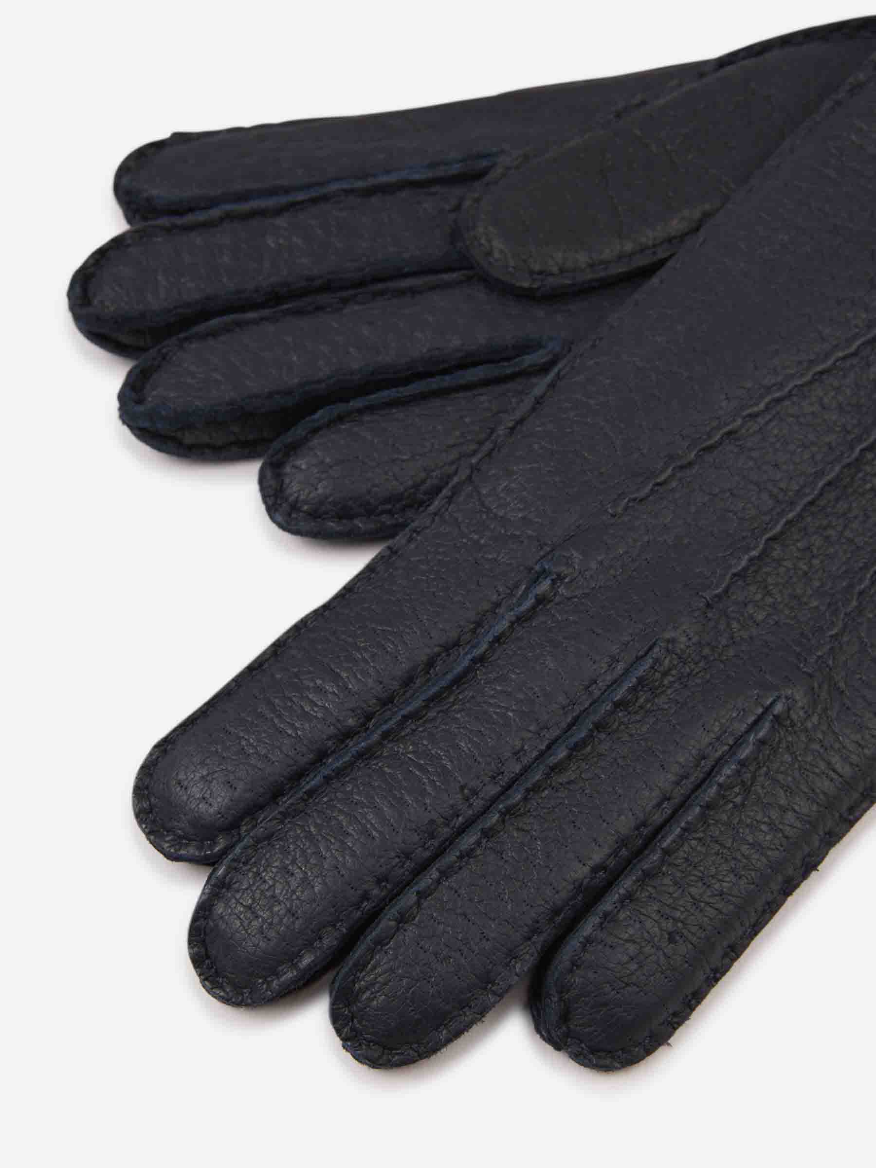 Santa Eulalia Hombre Barcelona Guantes Piel Granulada color Azul Noche sku 680-000120 01 - Foto 2