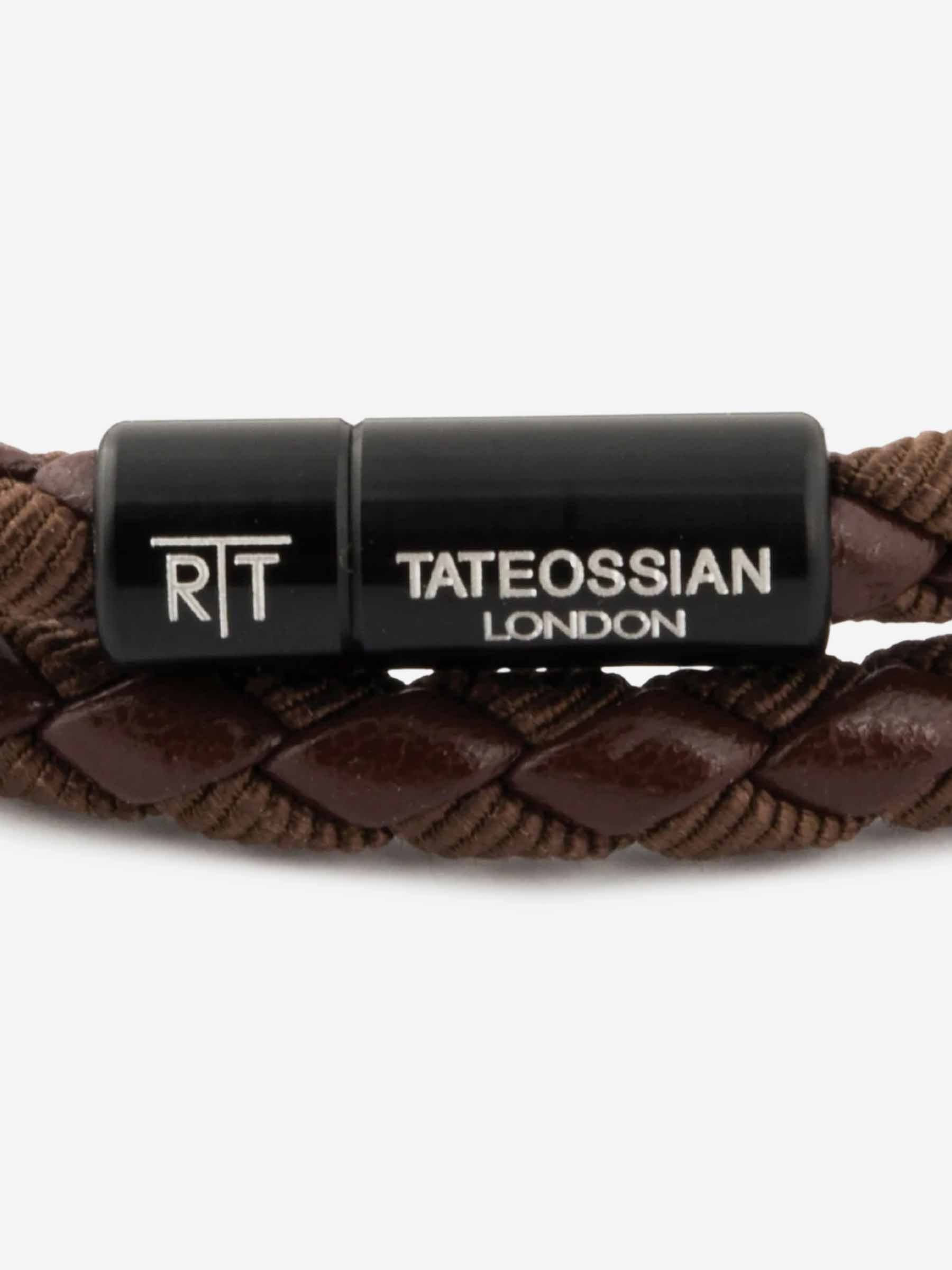 Tateossian Hombre Barcelona Pulsera Cuero Chelsea color Marrón sku 682-000929 01 - Foto 3