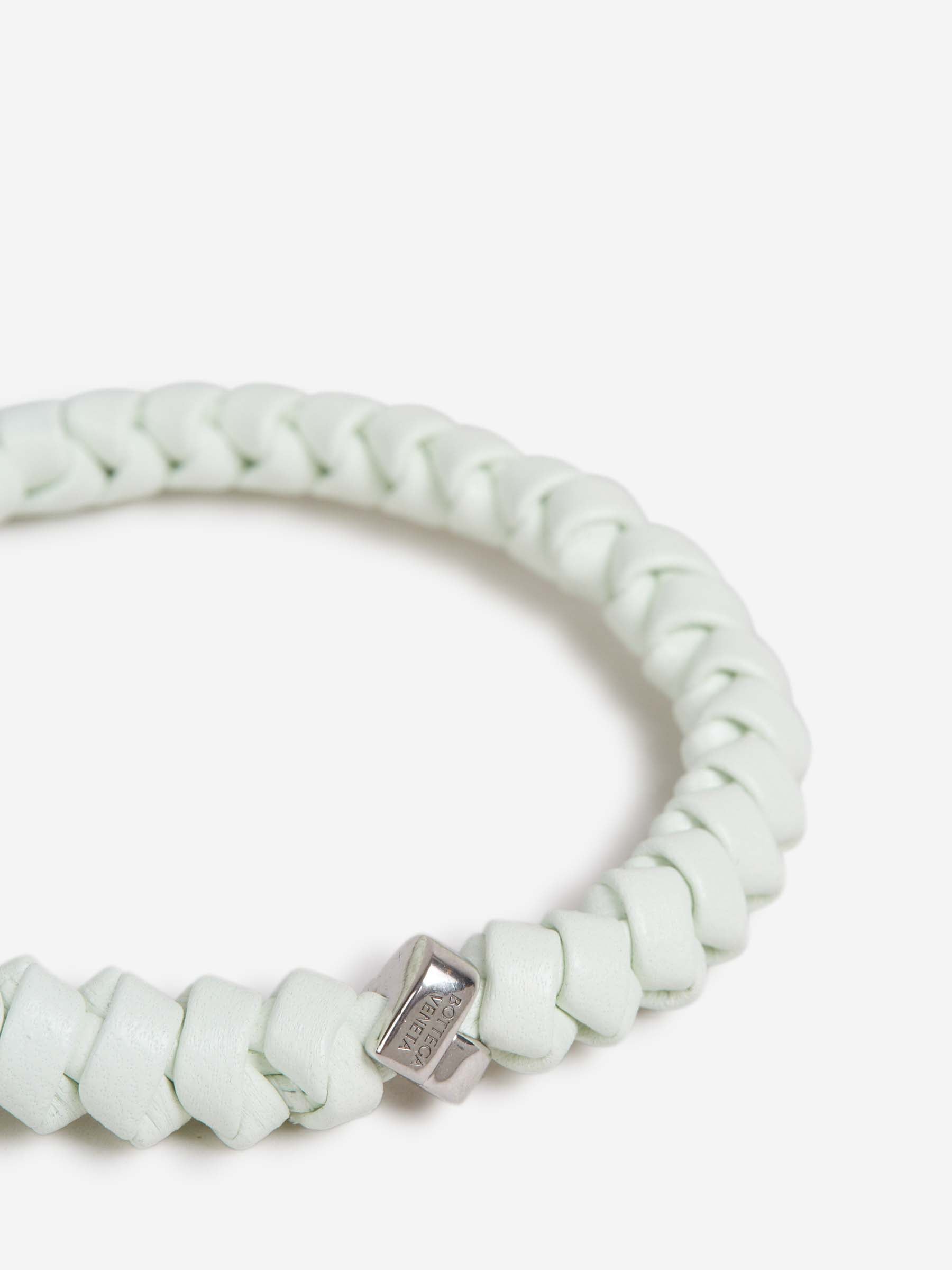 Bottega Veneta Hombre Barcelona Pulsera Piel Intracciata color Blanco sku 682-000964 02 - Foto 3