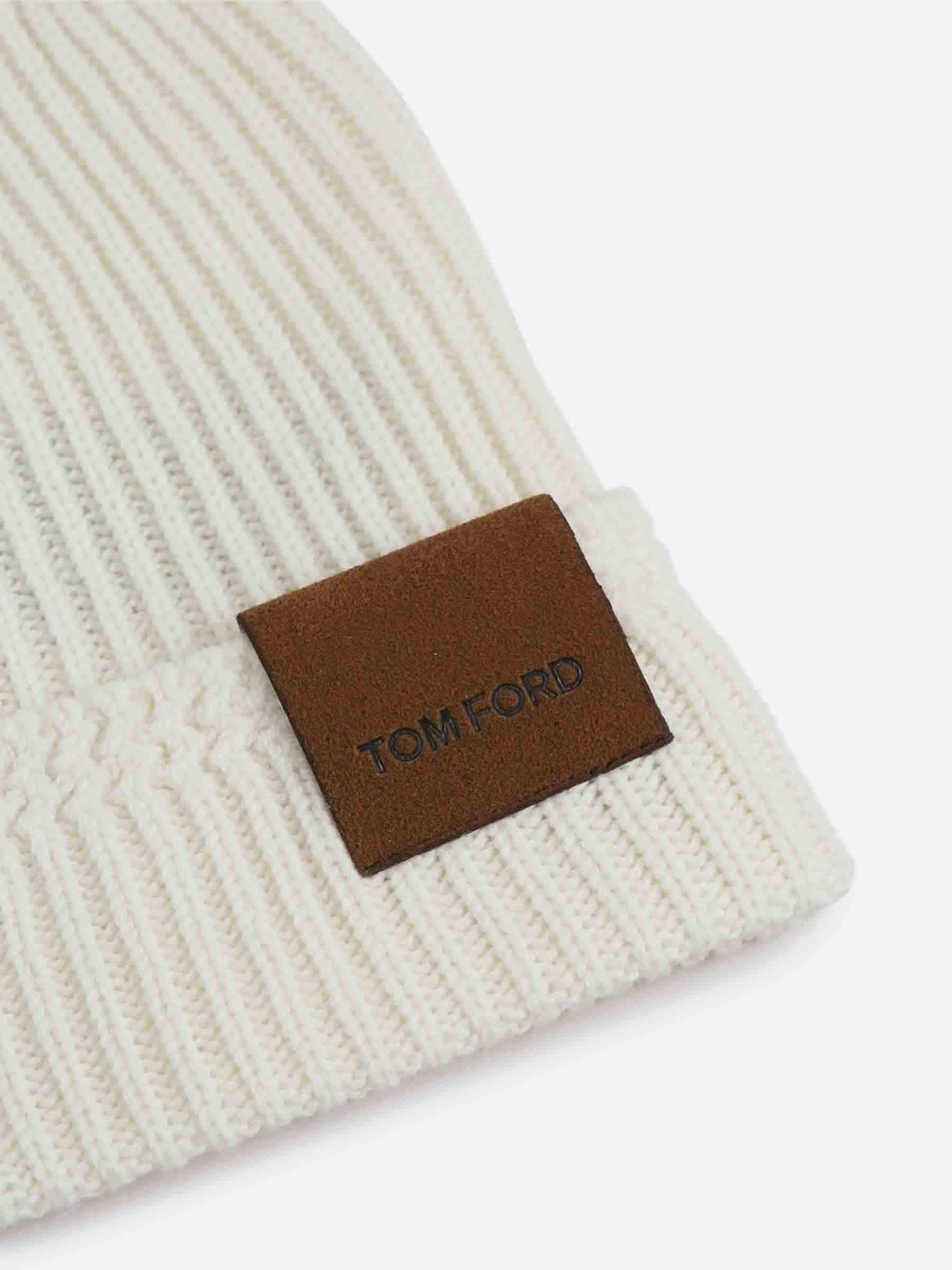 Tom Ford Hombre Barcelona Gorro Acanalado color Marfil sku 689-000010 02 - Foto 3