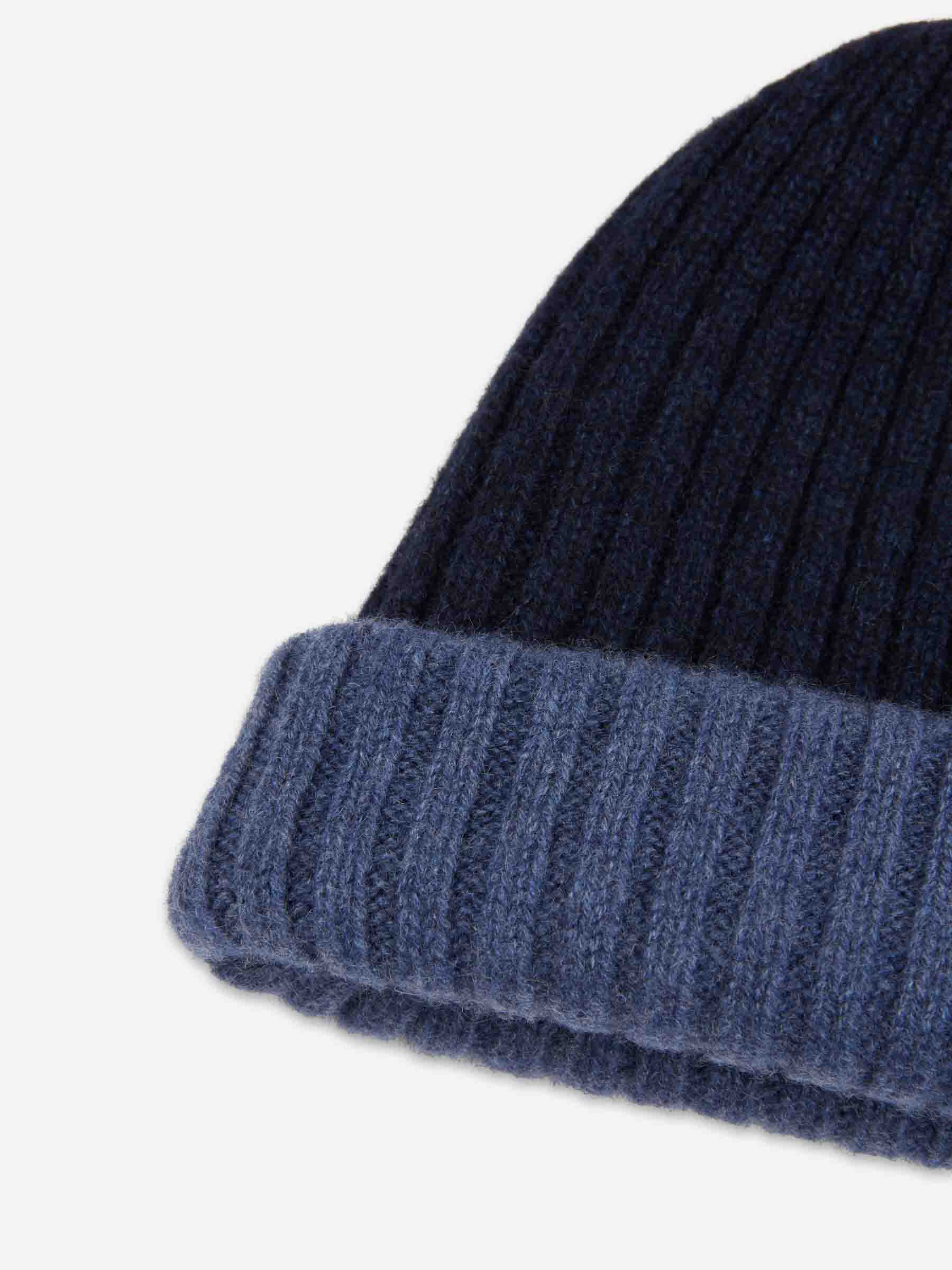 Fedeli Hombre Barcelona Gorro Double Cashmere color Azul Marino sku 689-000029 01 - Foto 3