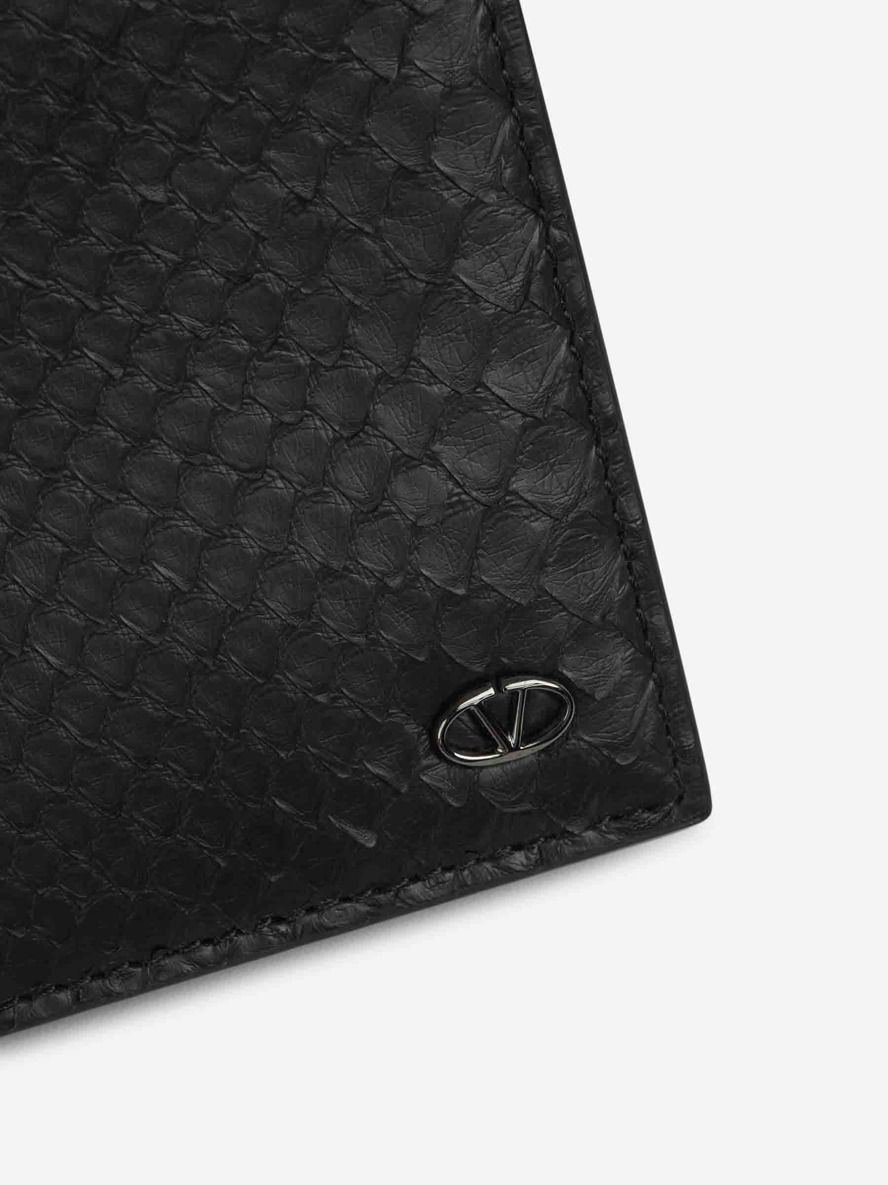 Valentino Hombre Barcelona Cartera VLogo Pitón color Negro sku 691-001469 01 - Foto 5