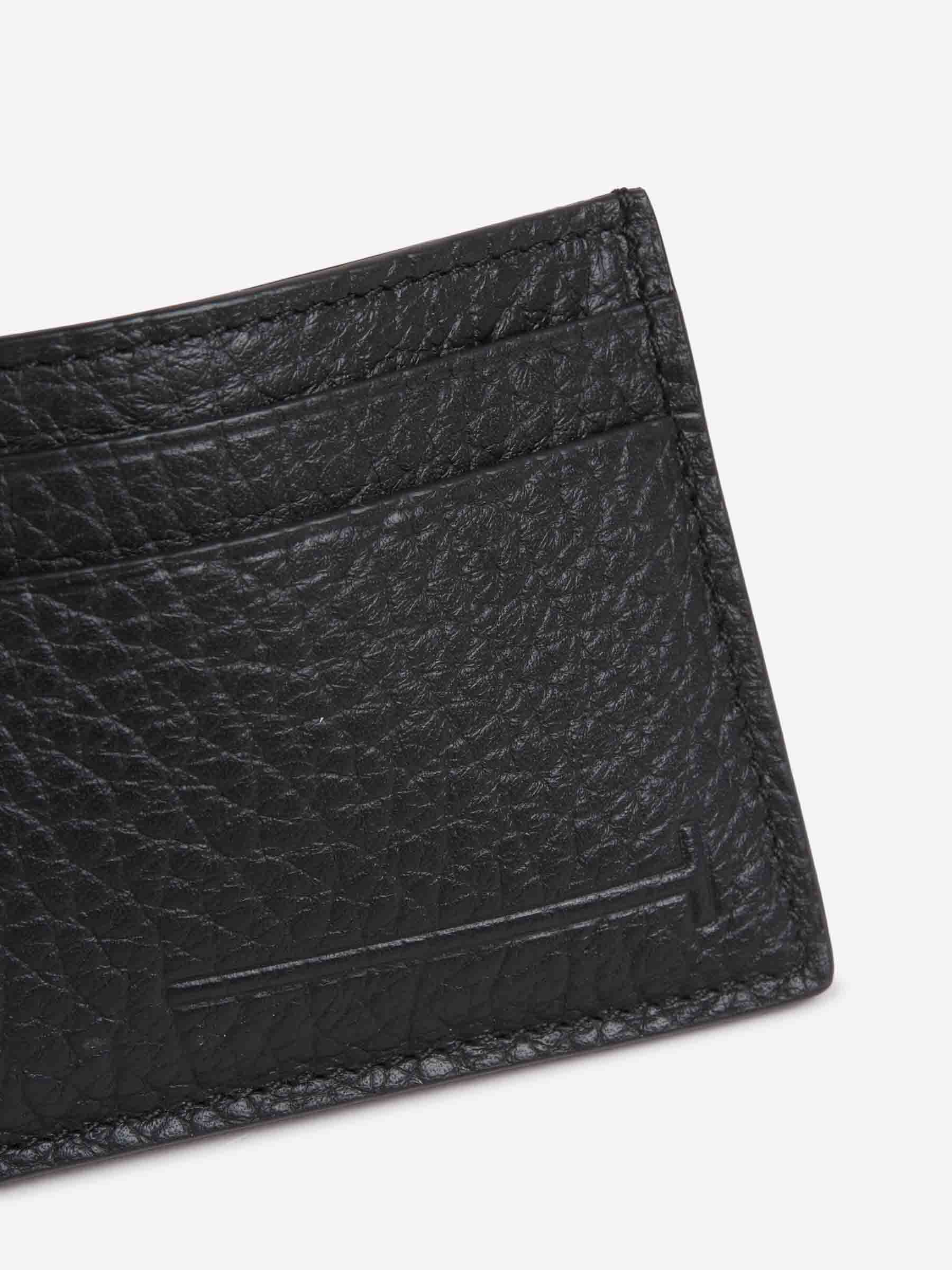 Tom Ford Hombre Barcelona Tarjetero Piel Granulada color Negro sku 691-001535 01 - Foto 4