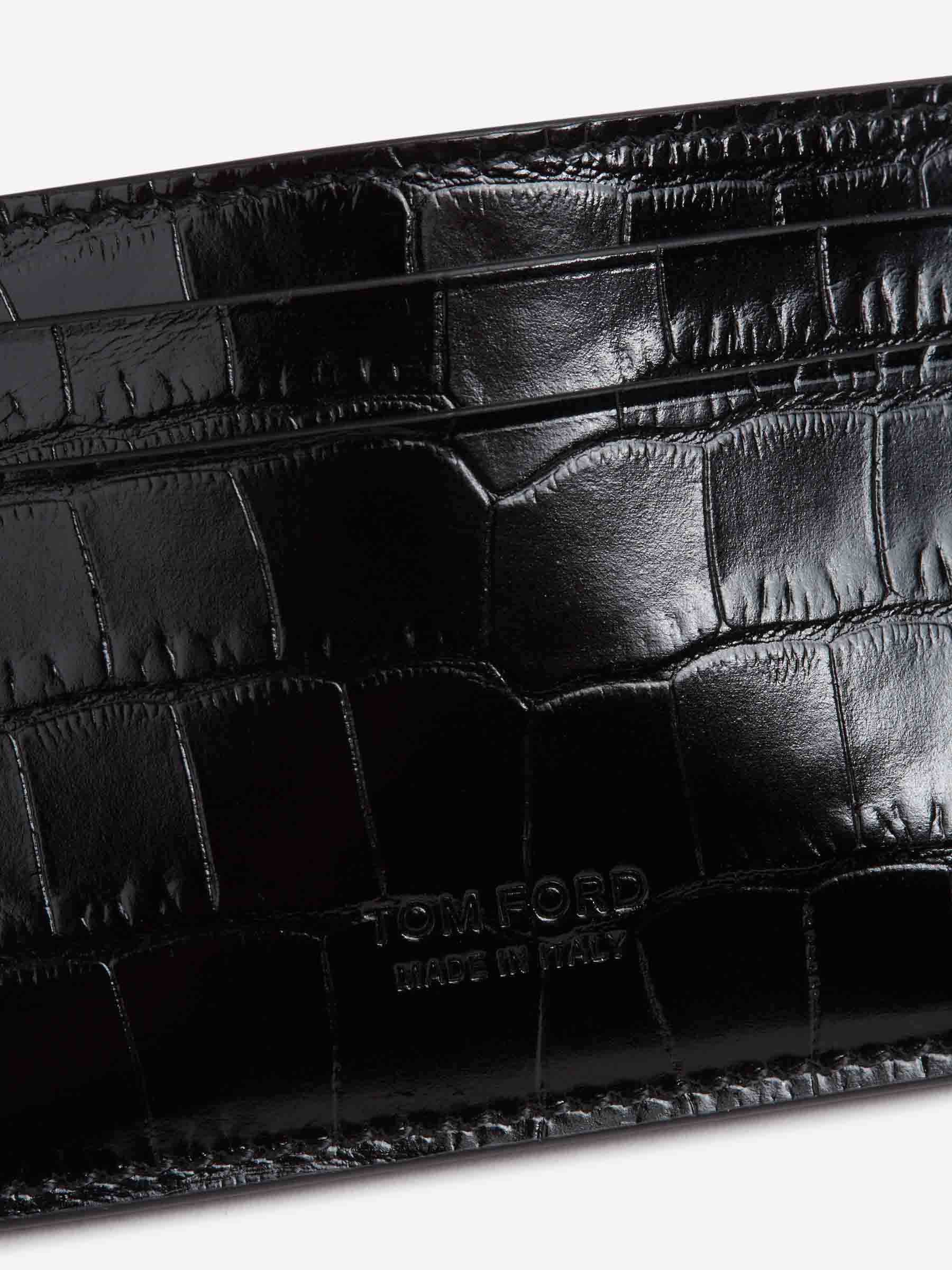 Tom Ford Hombre Barcelona Tarjetero Piel color Negro sku 691-001536 03 - Foto 4