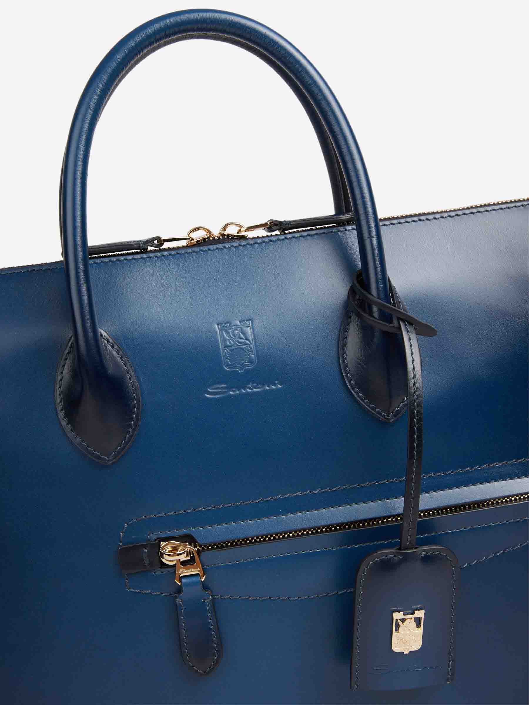 Santoni Hombre Barcelona Bolsa Portadocumentos color Azul Marino sku 692-002087 01 - Foto 5