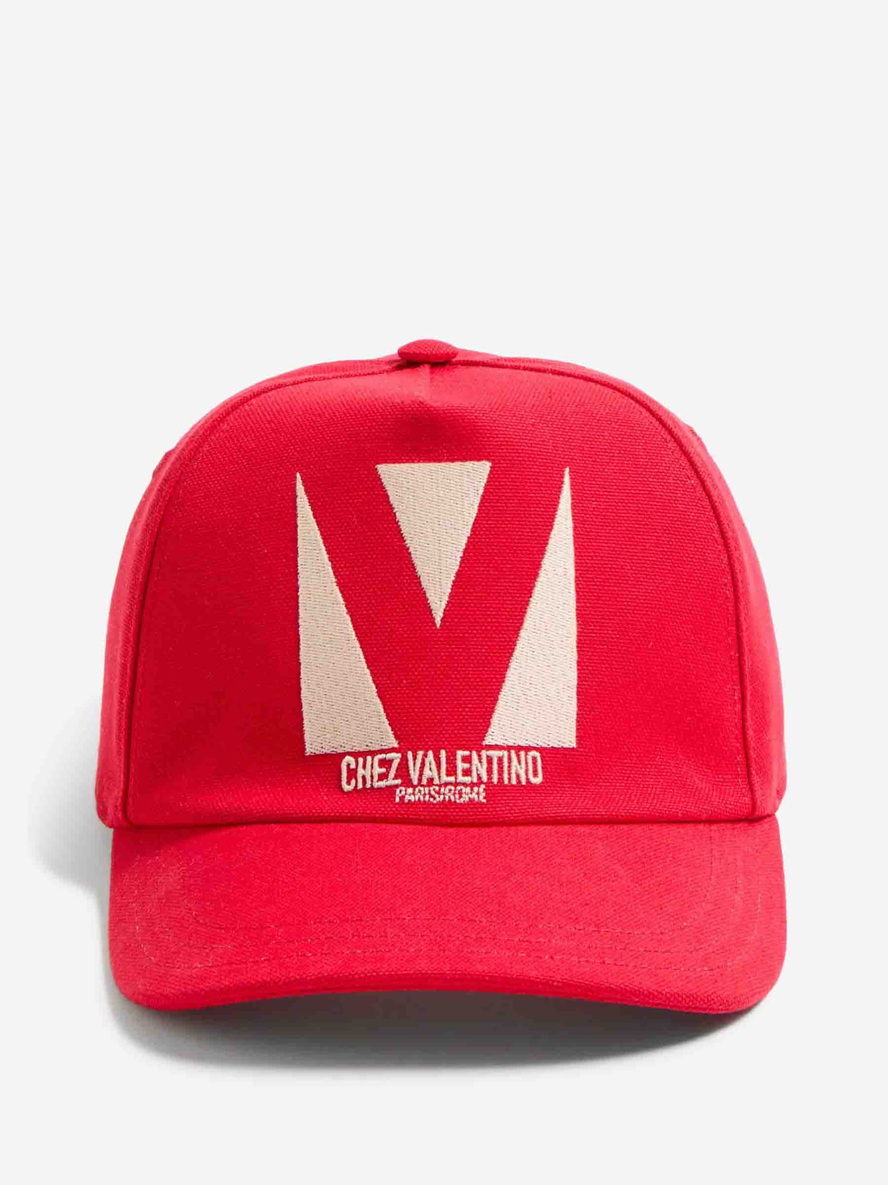 Valentino Garavani Hombre Barcelona Gorra Algodón Bordado color Rojo sku 695-001704 01 - Foto 1