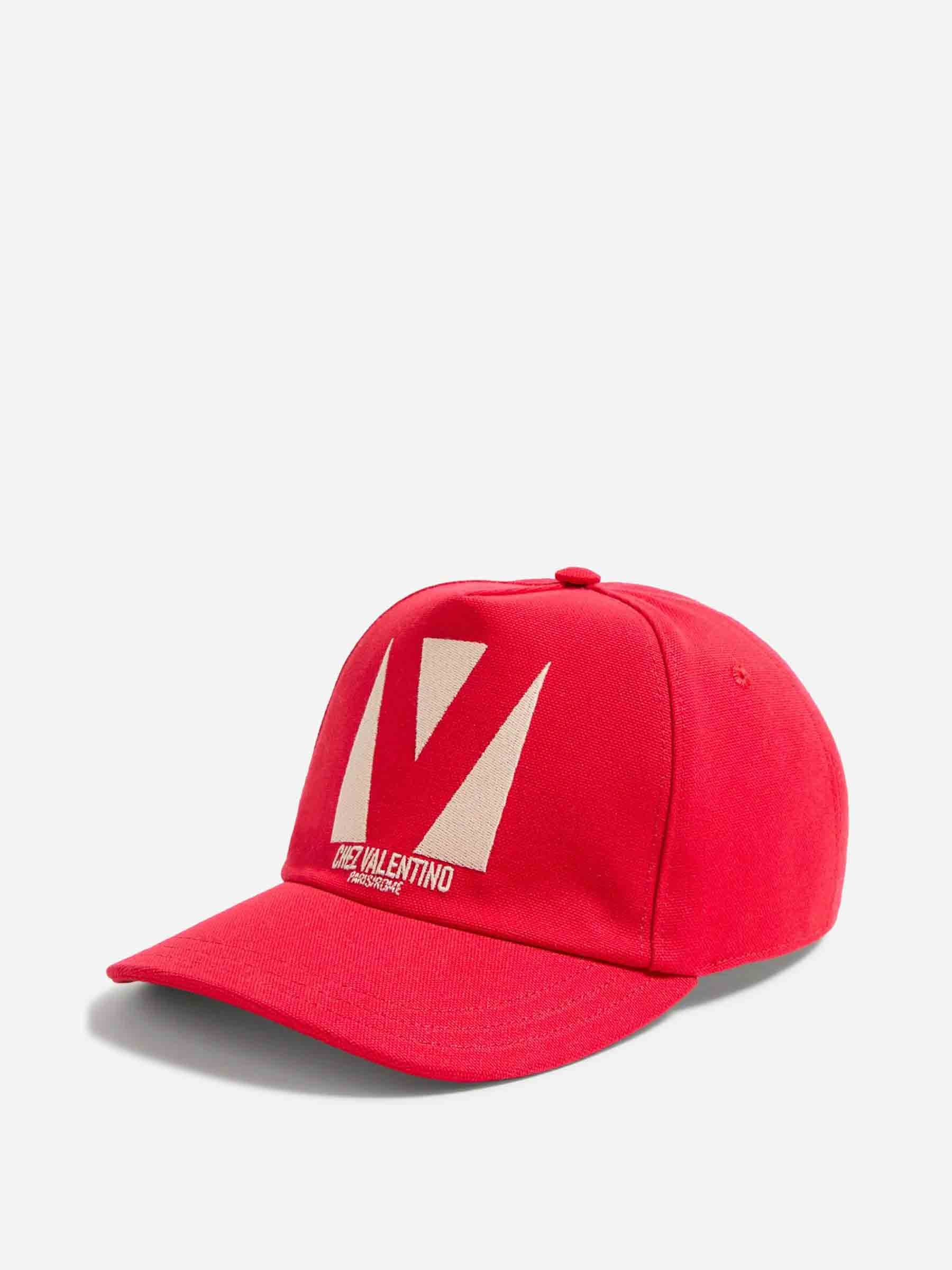 Valentino Garavani Hombre Barcelona Gorra Algodón Bordado color Rojo sku 695-001704 01 - Foto 4