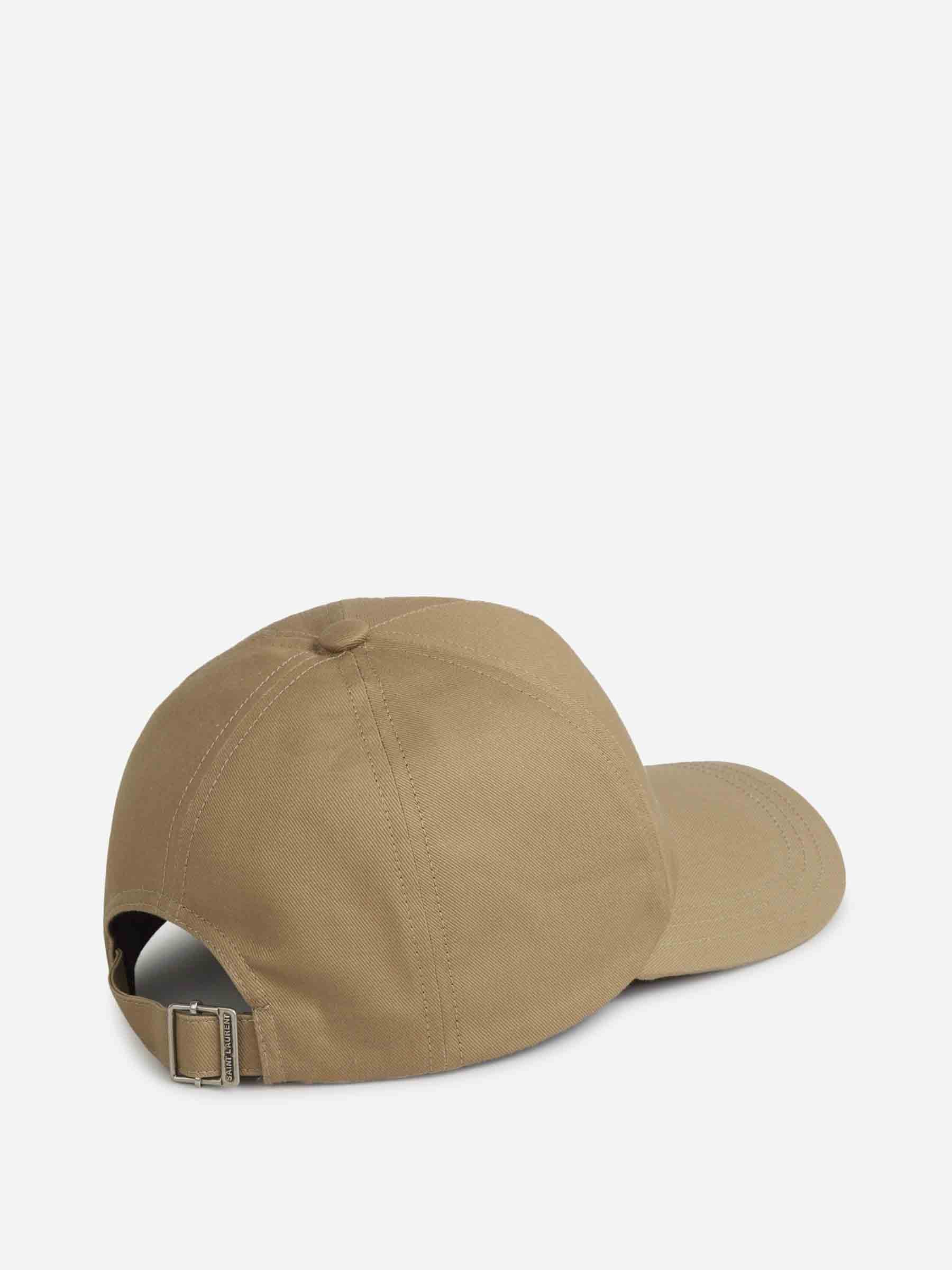 Saint Laurent Hombre Barcelona Gorra Algodón Logo color Camel sku 695-001712 02 - Foto 4