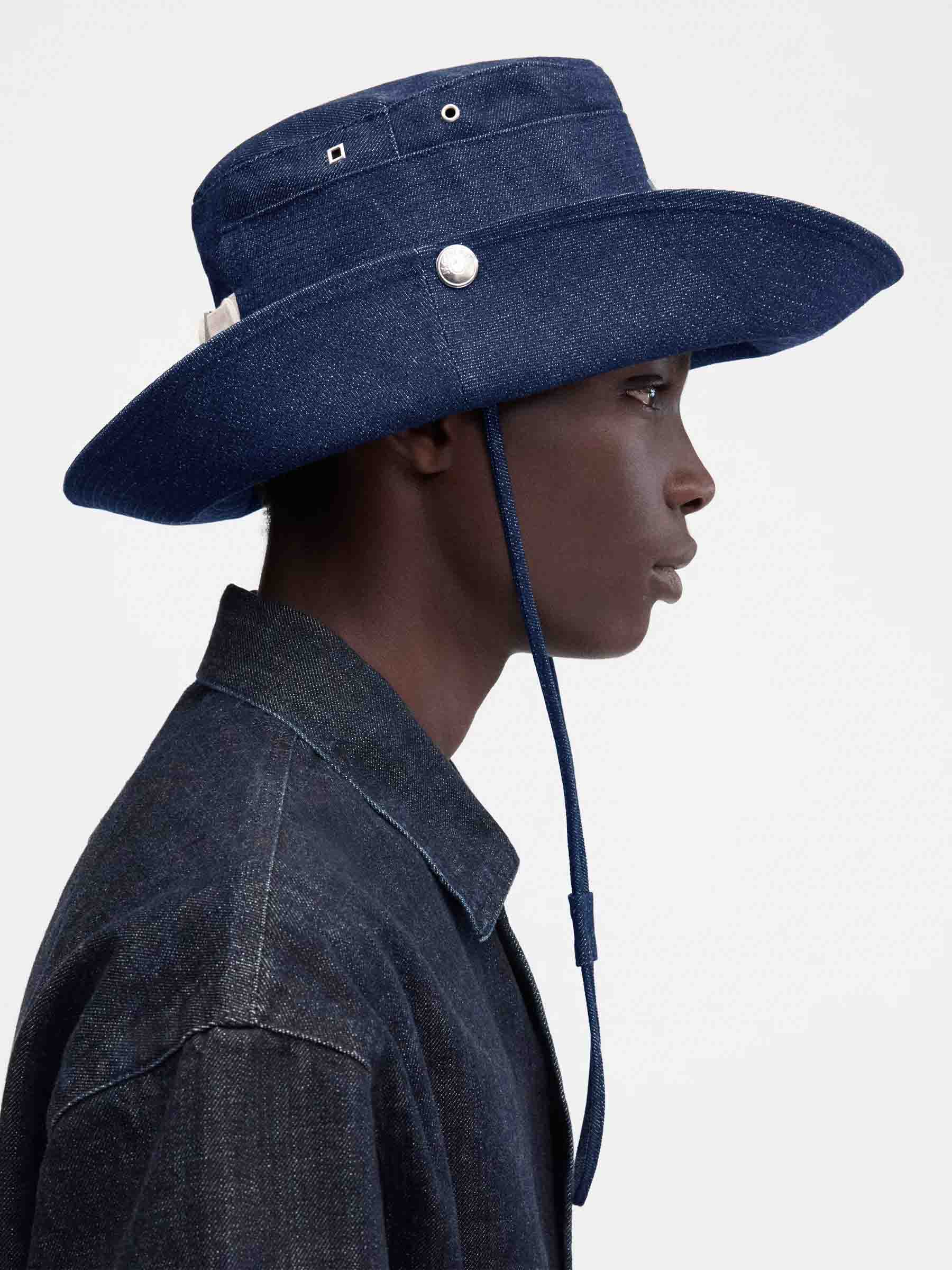 Jacquemus Hombre Barcelona Sombrero Le bob de-Nîmes Denim color Azul Denim Oscuro sku 695-001738 01 - Foto 2