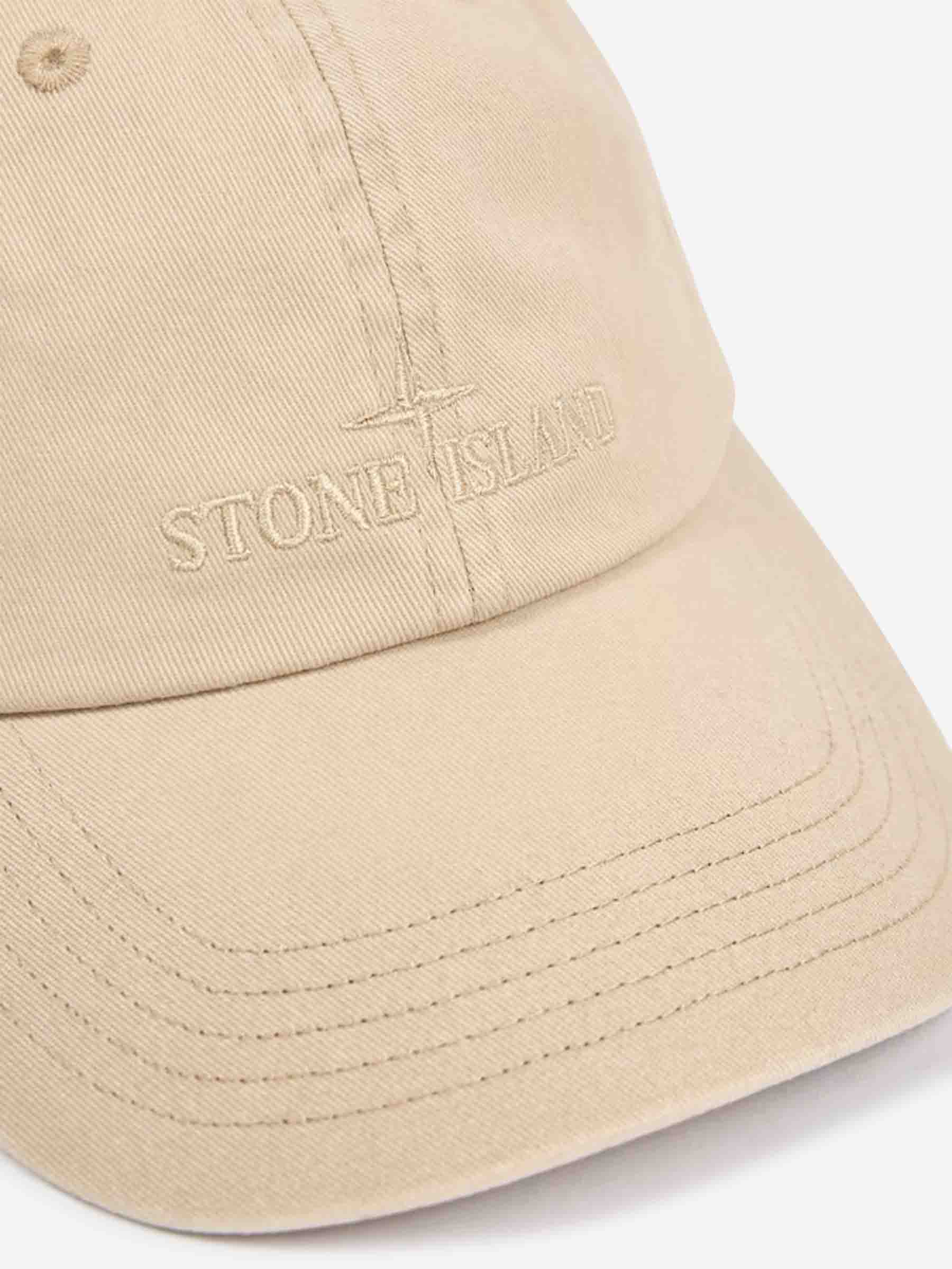 Stone Island Hombre Barcelona Gorra Algodón Bordado color Beige sku 695-001766 03 - Foto 3