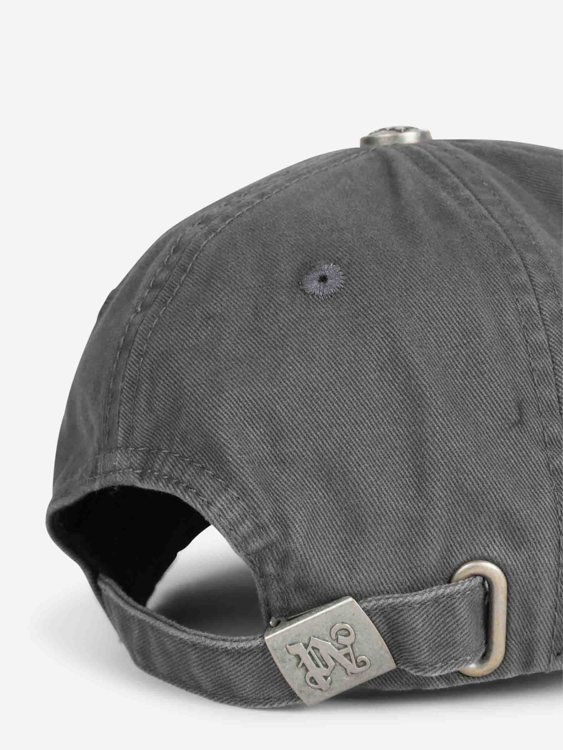 Palm Angels Hombre Barcelona Gorro Bordado color Gris Antracita sku 695-001864 01 - Foto 3