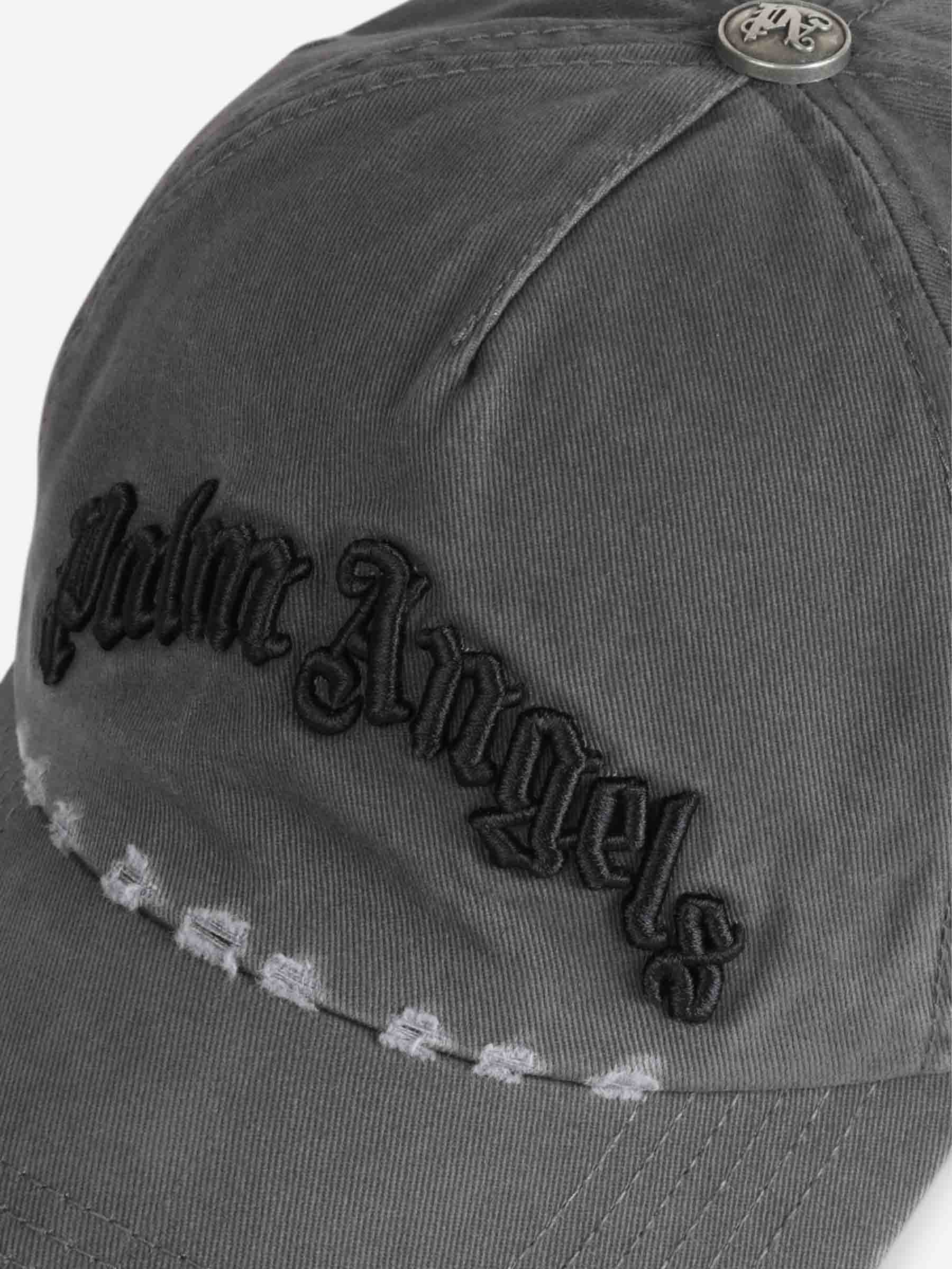 Palm Angels Hombre Barcelona Gorro Bordado color Gris Antracita sku 695-001864 01 - Foto 4